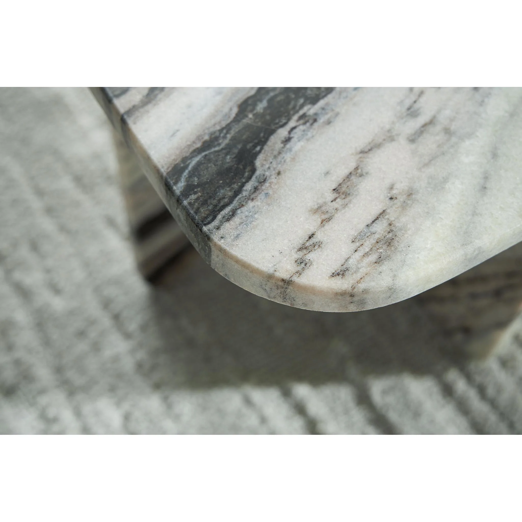 Baretton Accent Table - Black/White/Taupe - Image 6