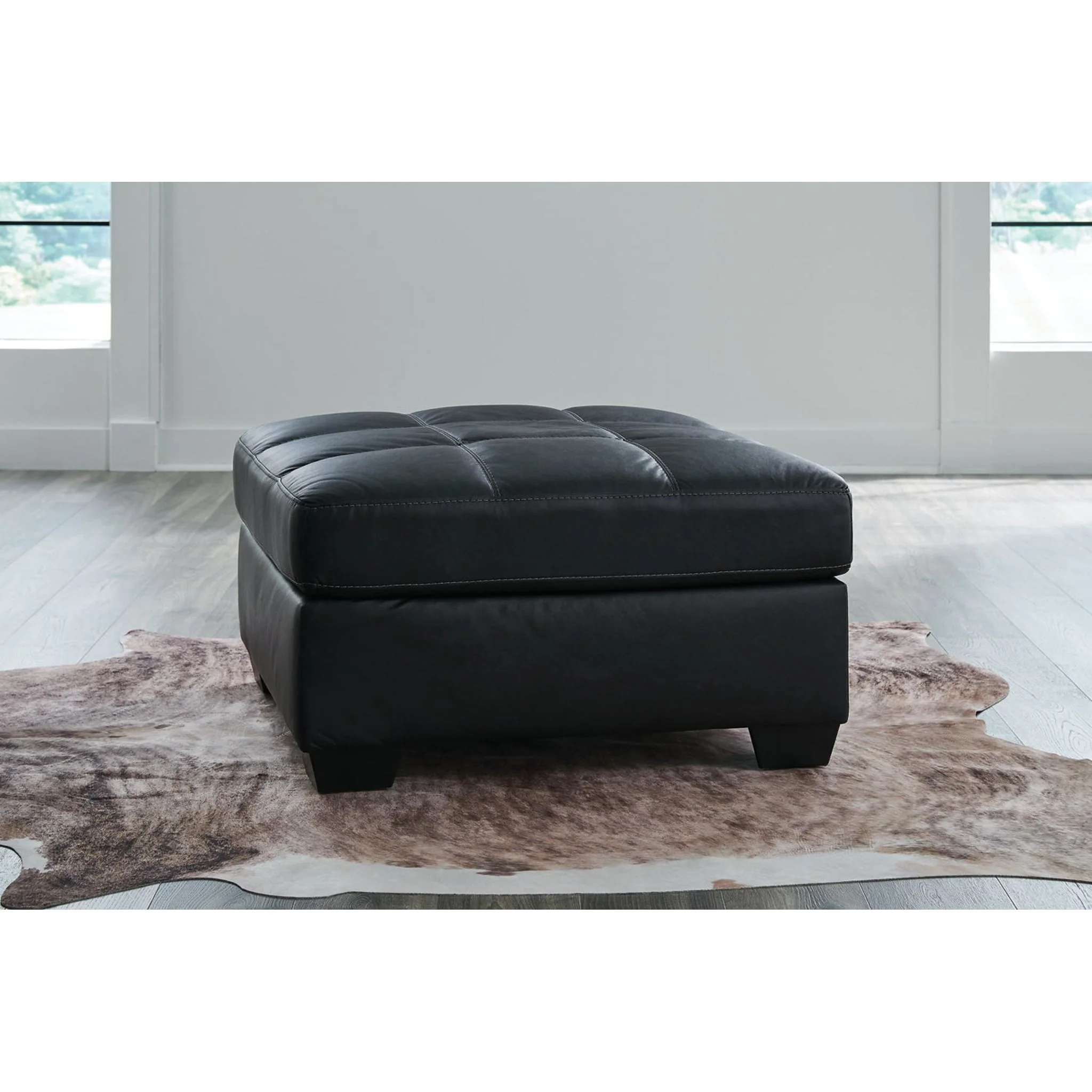 Barlin Mills Oversized Accent Ottoman - Carbon - Image 2