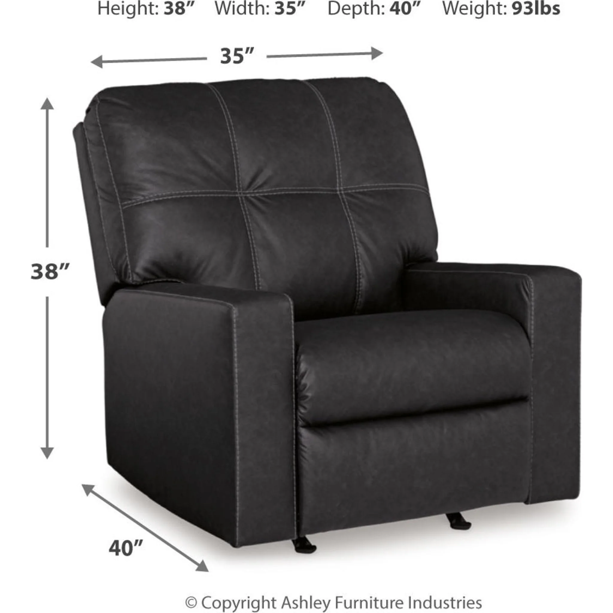Barlin Mills Rocker Recliner - Image 15
