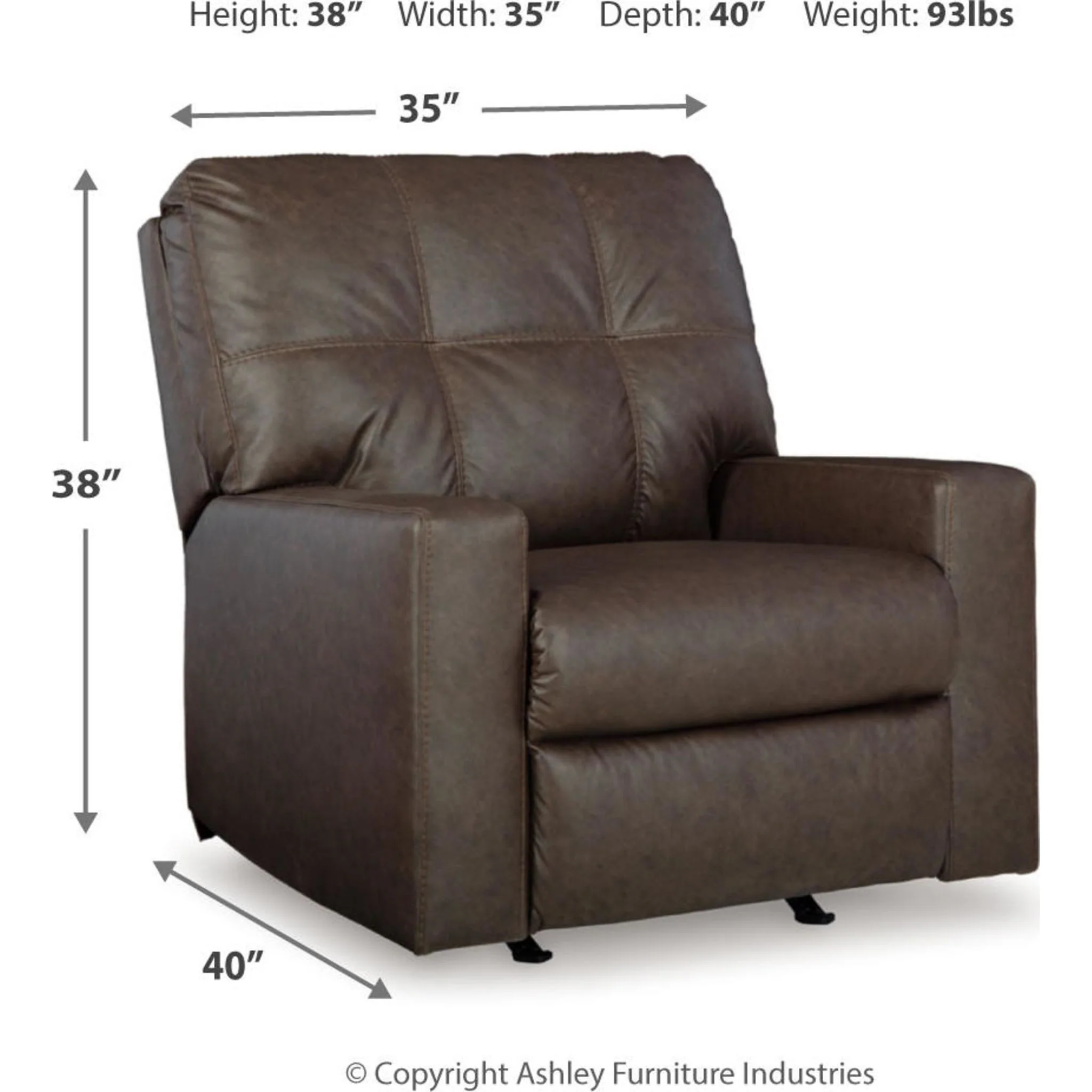 Barlin Mills Rocker Recliner - Image 3