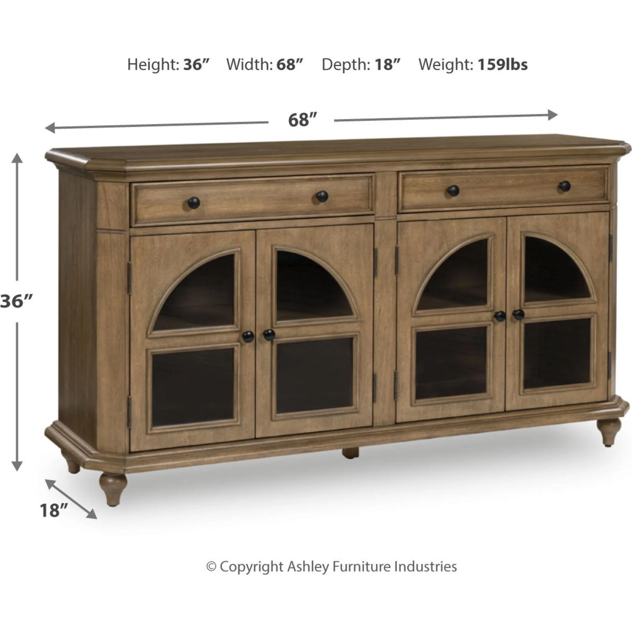 Barlomore Accent Cabinet - Brown - Image 3