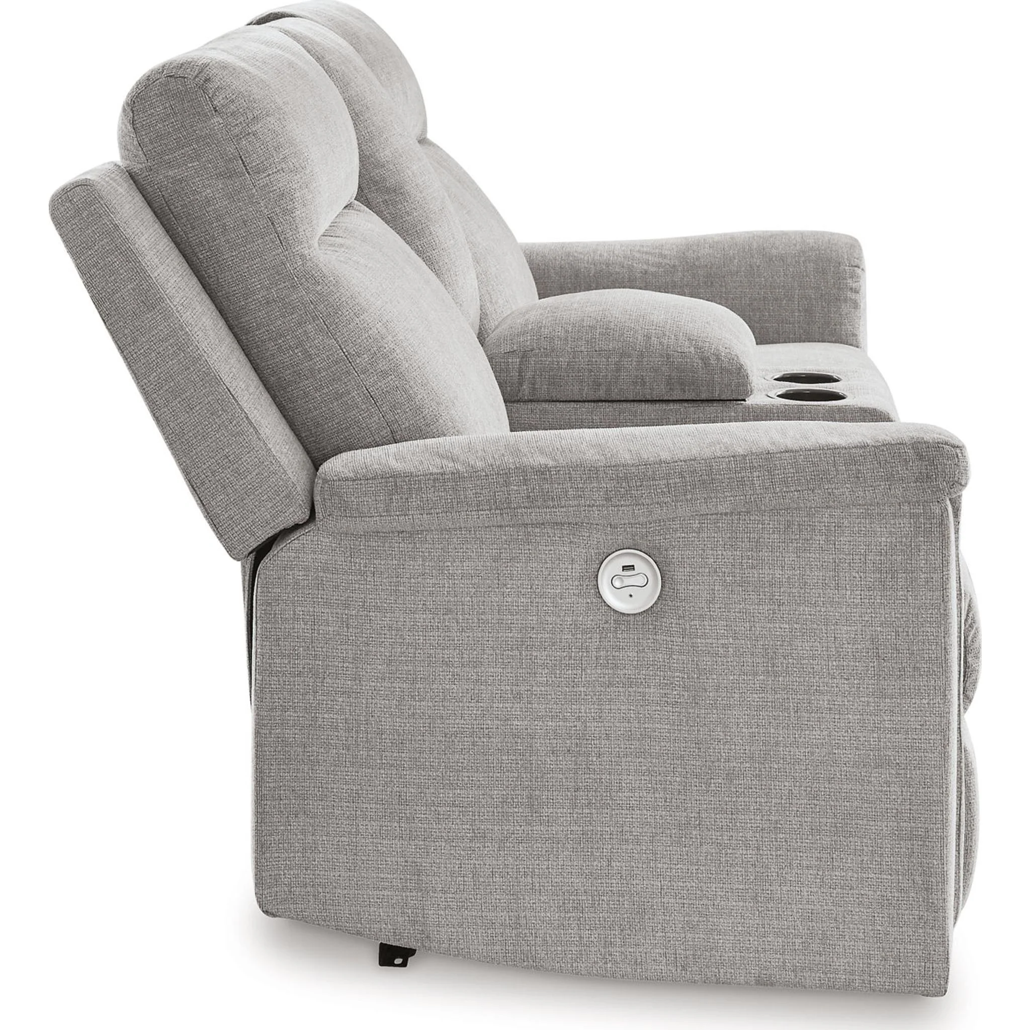 Barnsana Power Reclining Loveseat with Console - Image 16