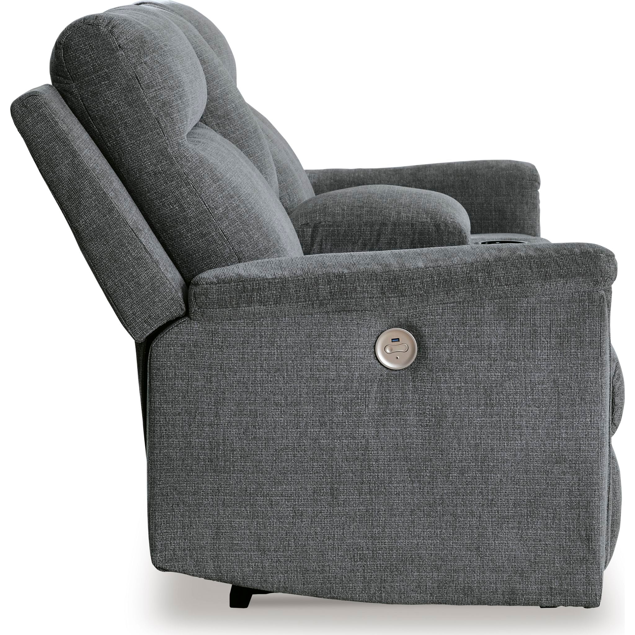 Barnsana Power Reclining Loveseat with Console - Image 22
