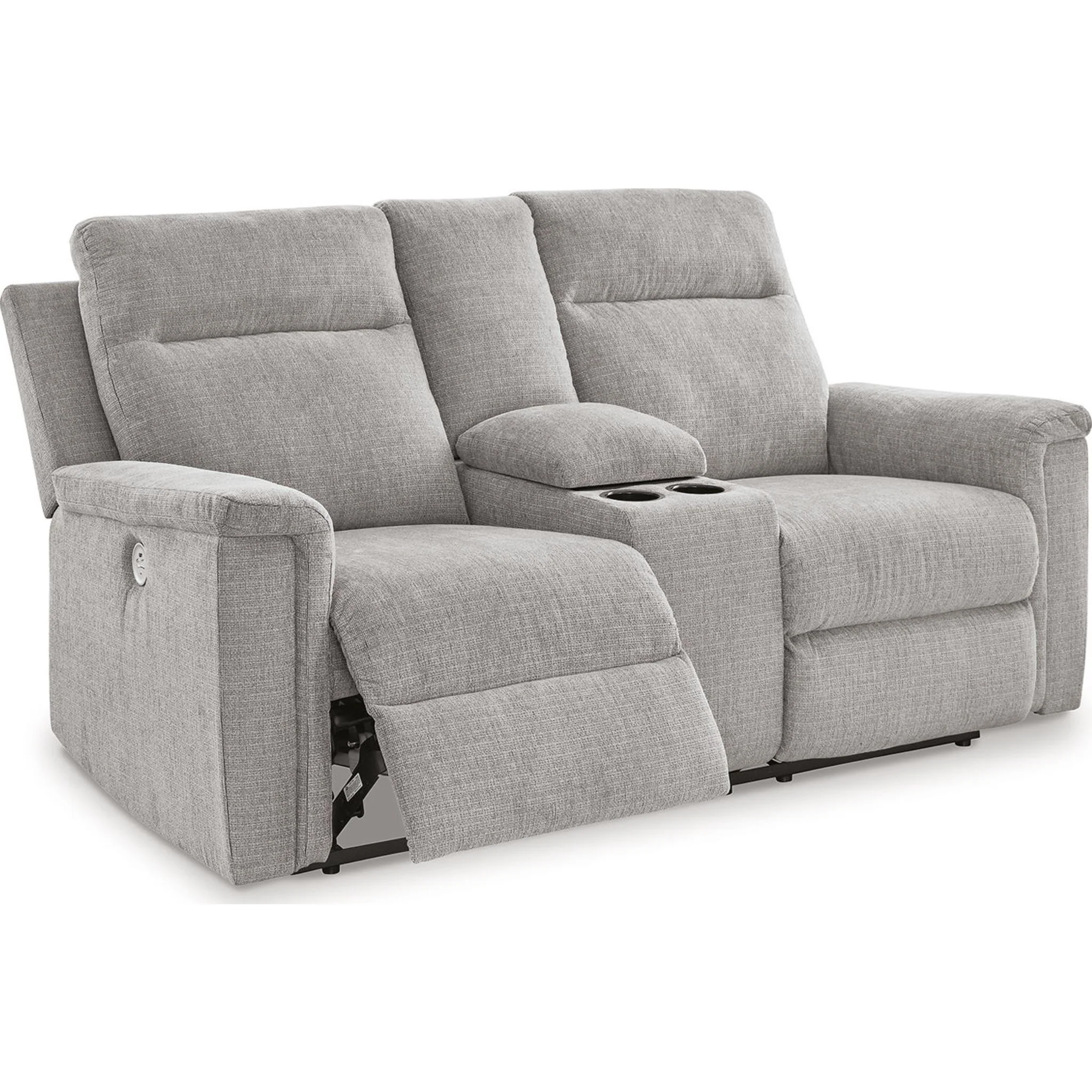 Barnsana Power Reclining Loveseat with Console - Image 3