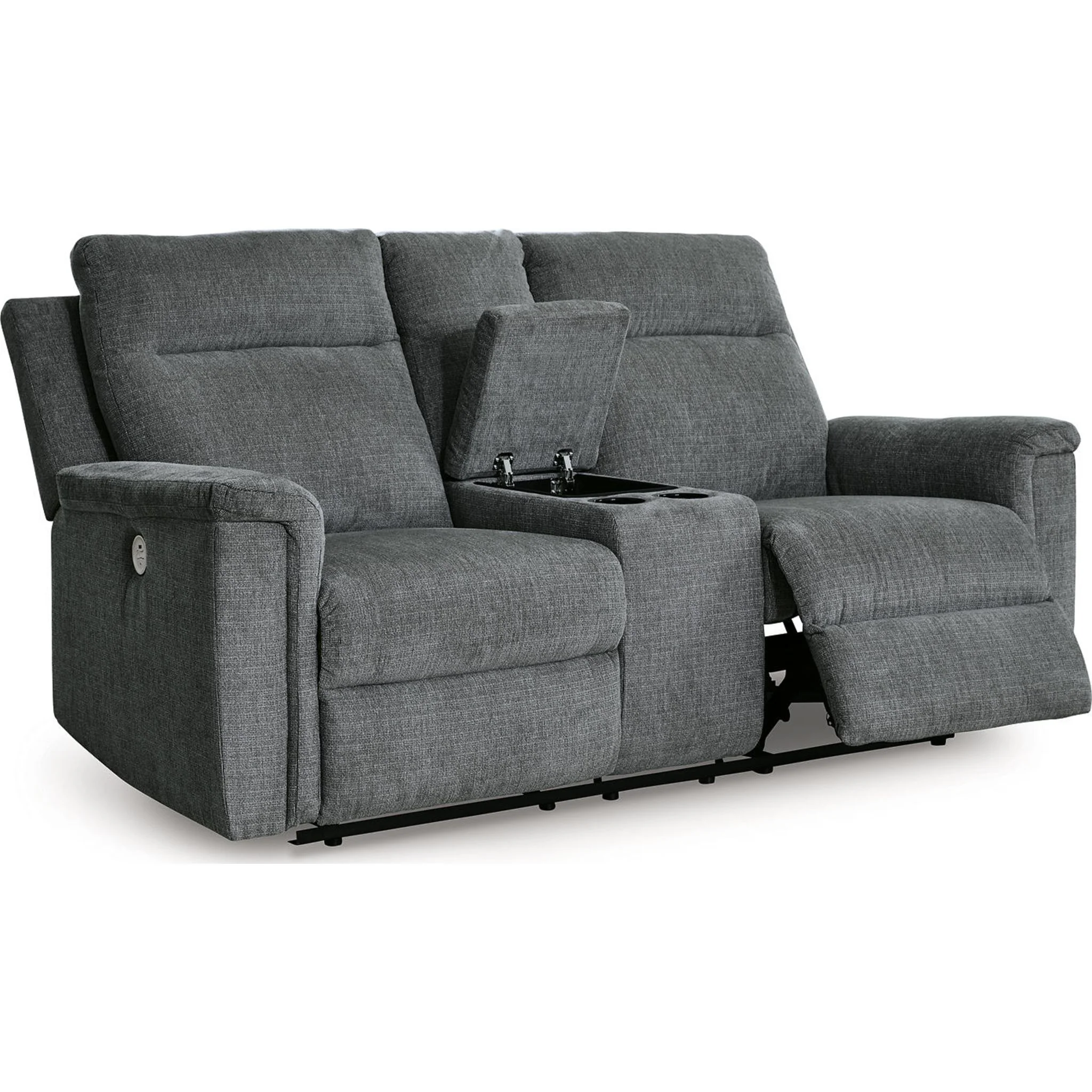 Barnsana Power Reclining Loveseat with Console - Image 30