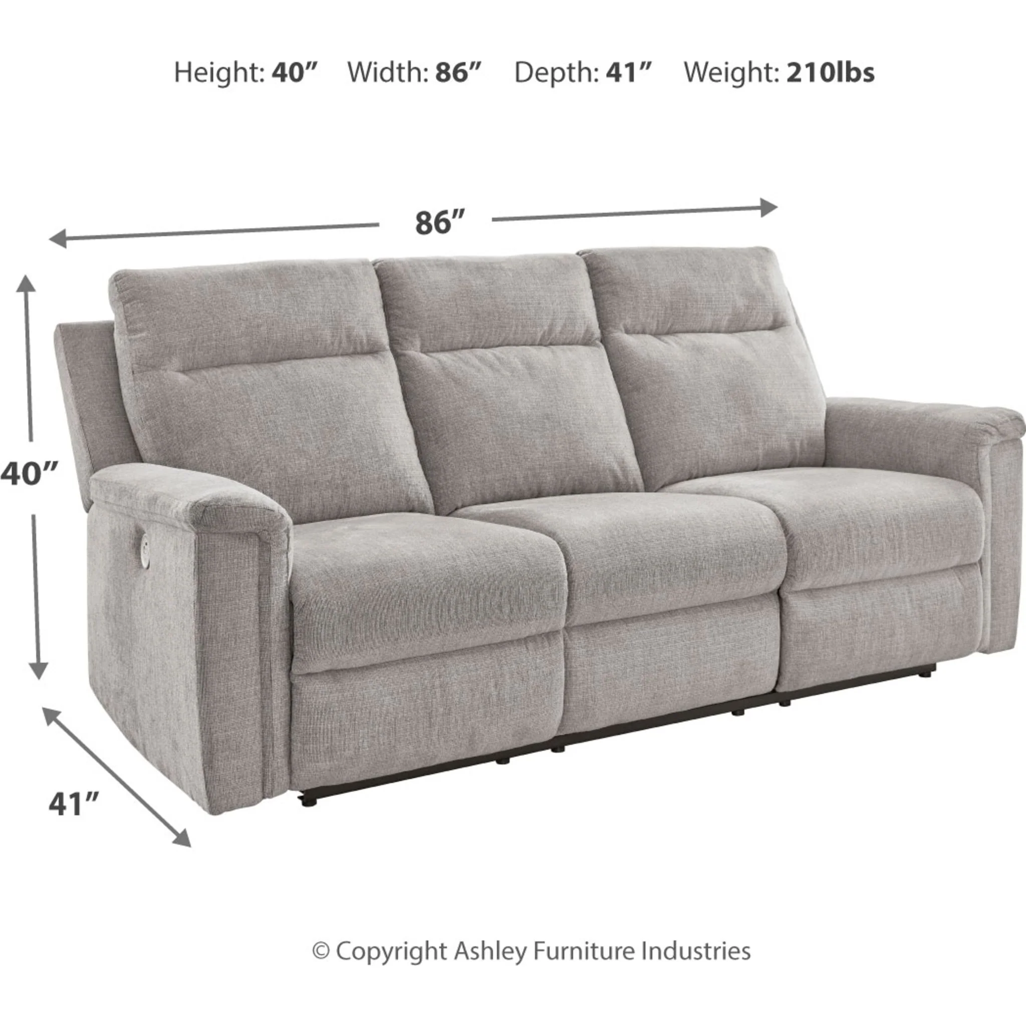 Barnsana Power Reclining Sofa - Image 7