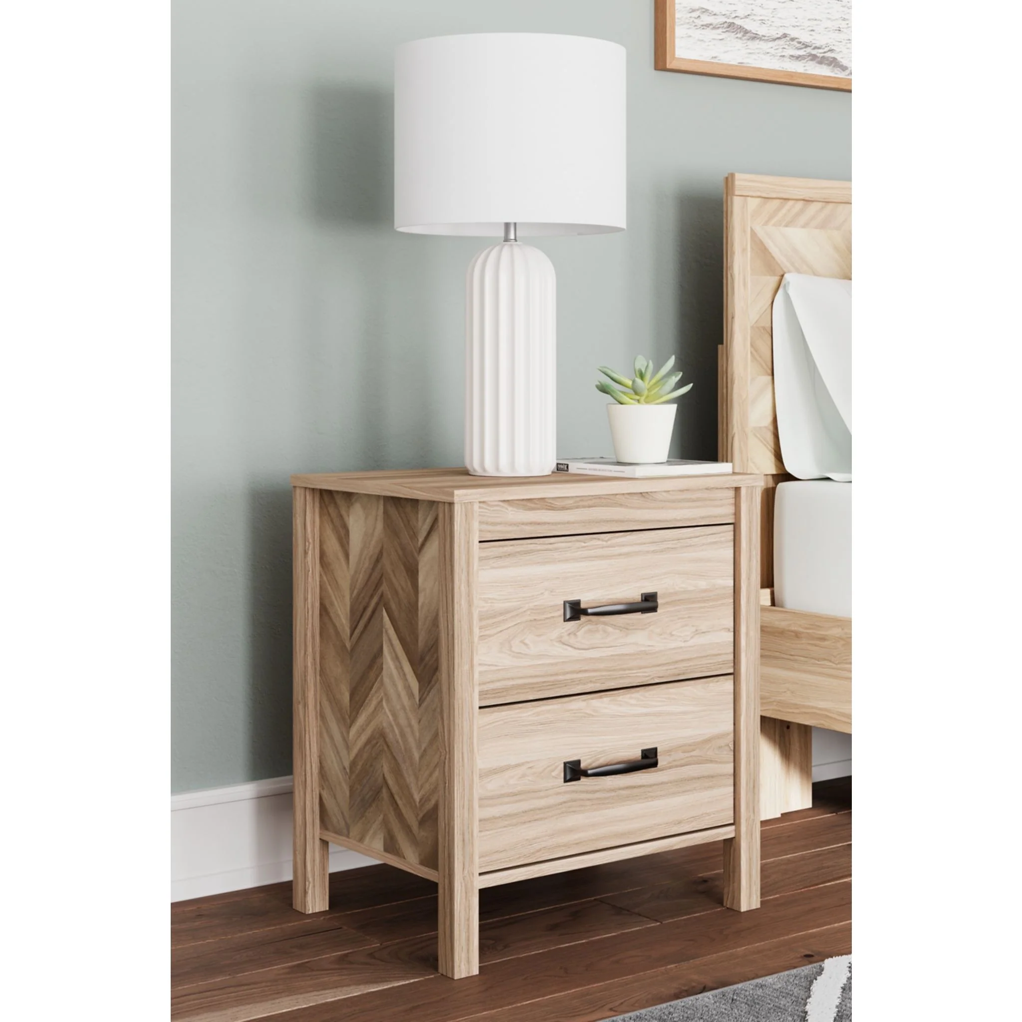 Battelle Nightstand - Tan - Image 2