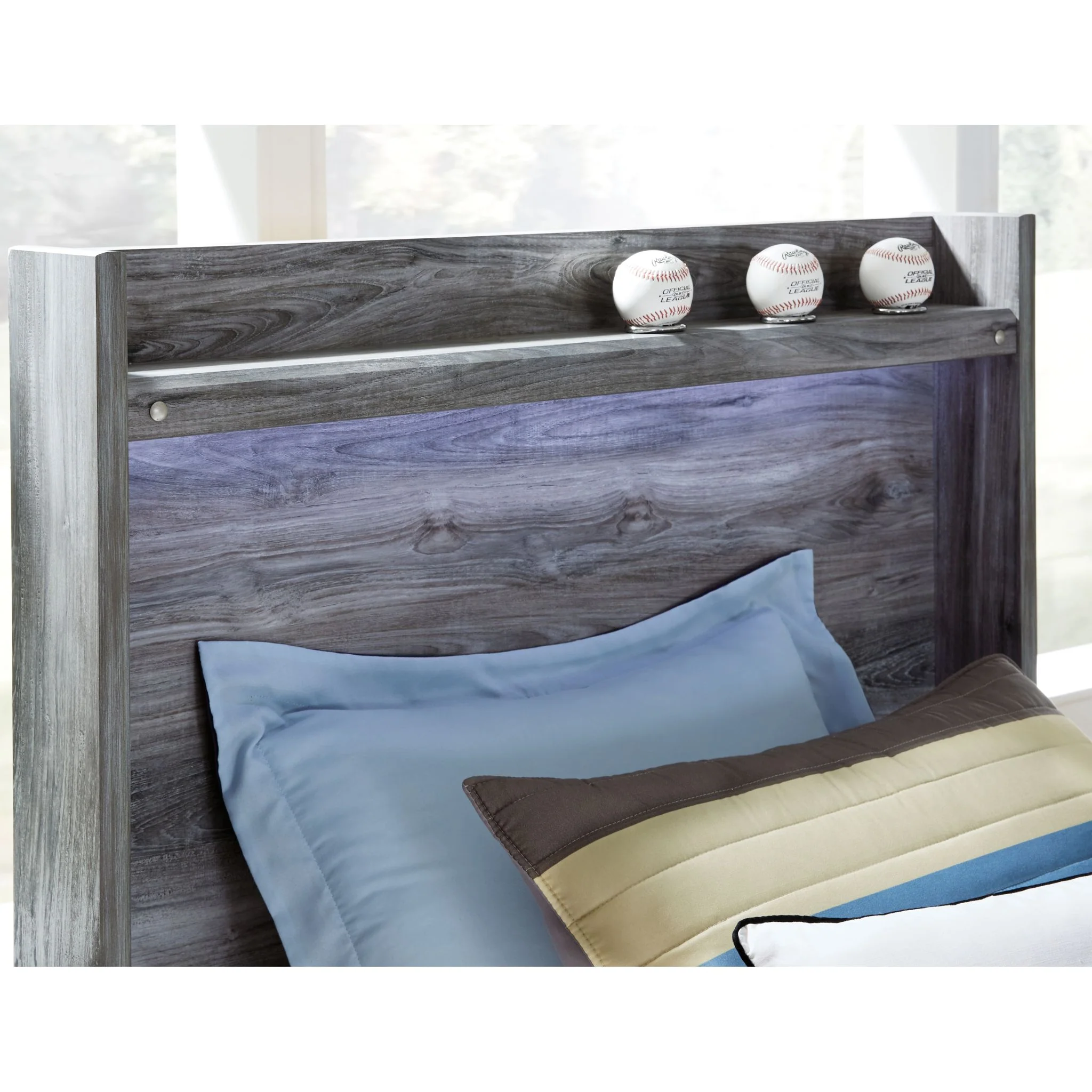 Baystorm 5 Piece Full Storage Bed - Gray - Image 3