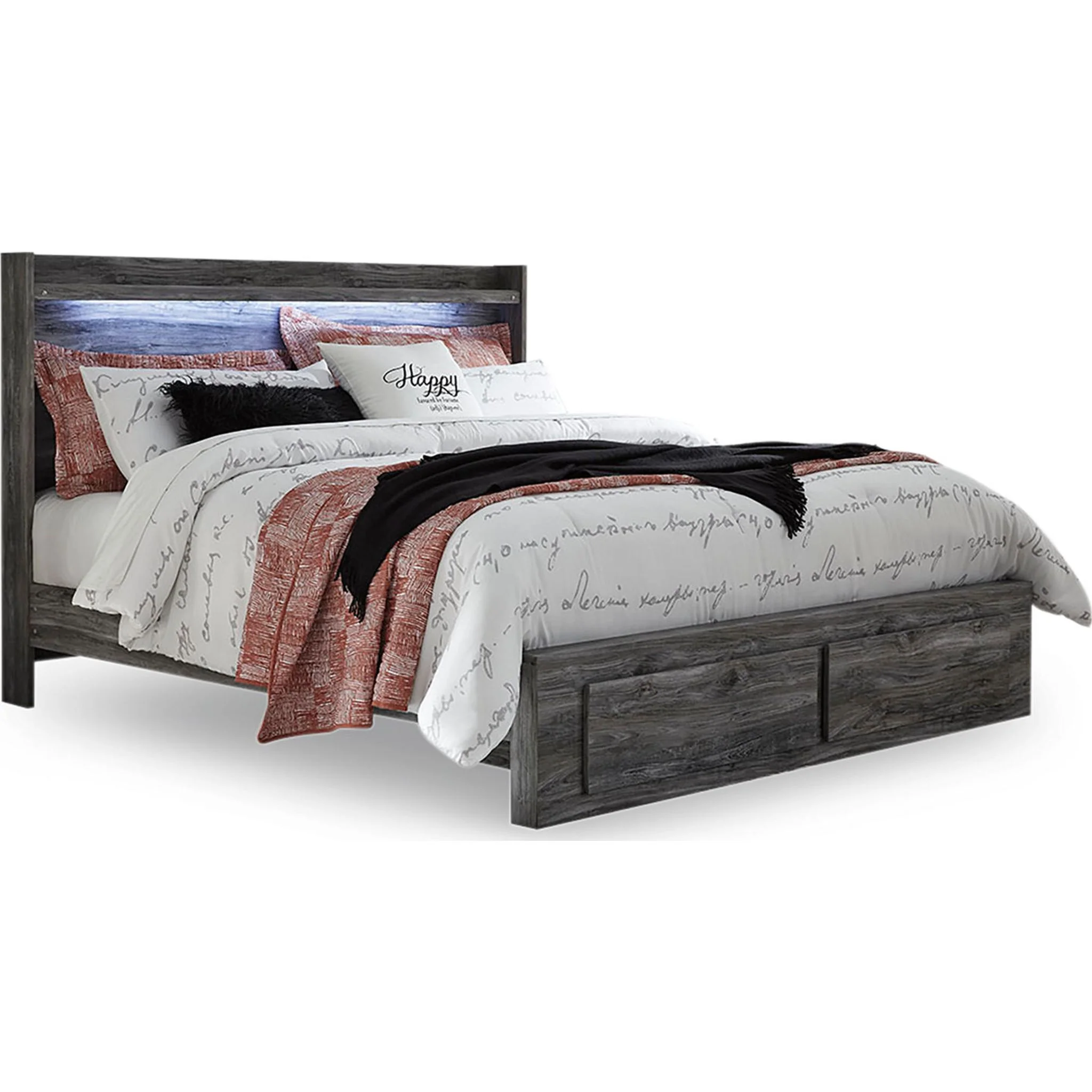 Baystorm 6 Piece King Storage Bedroom - Gray - Image 6