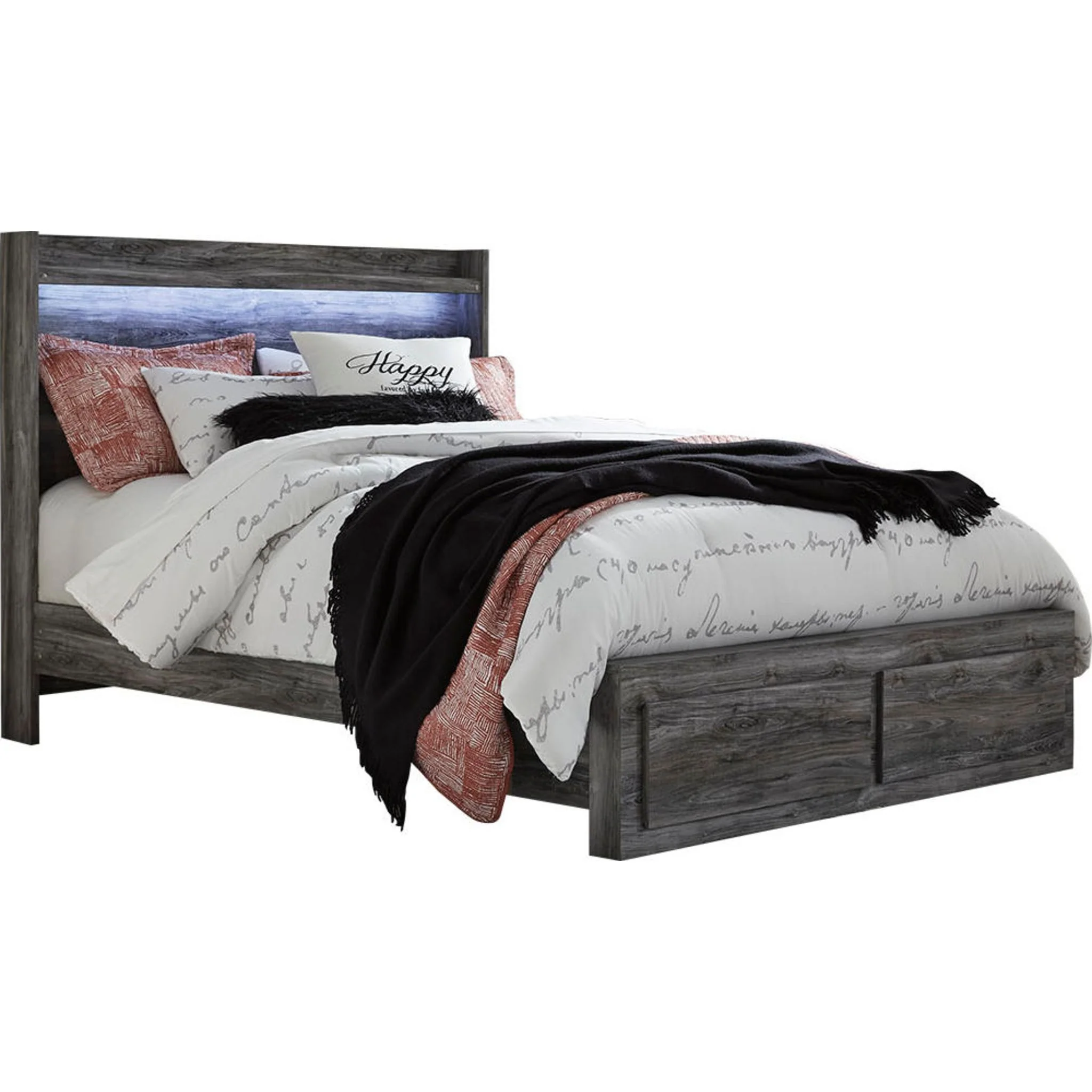Baystorm 6 Piece Queen Bedroom - Gray - Image 8