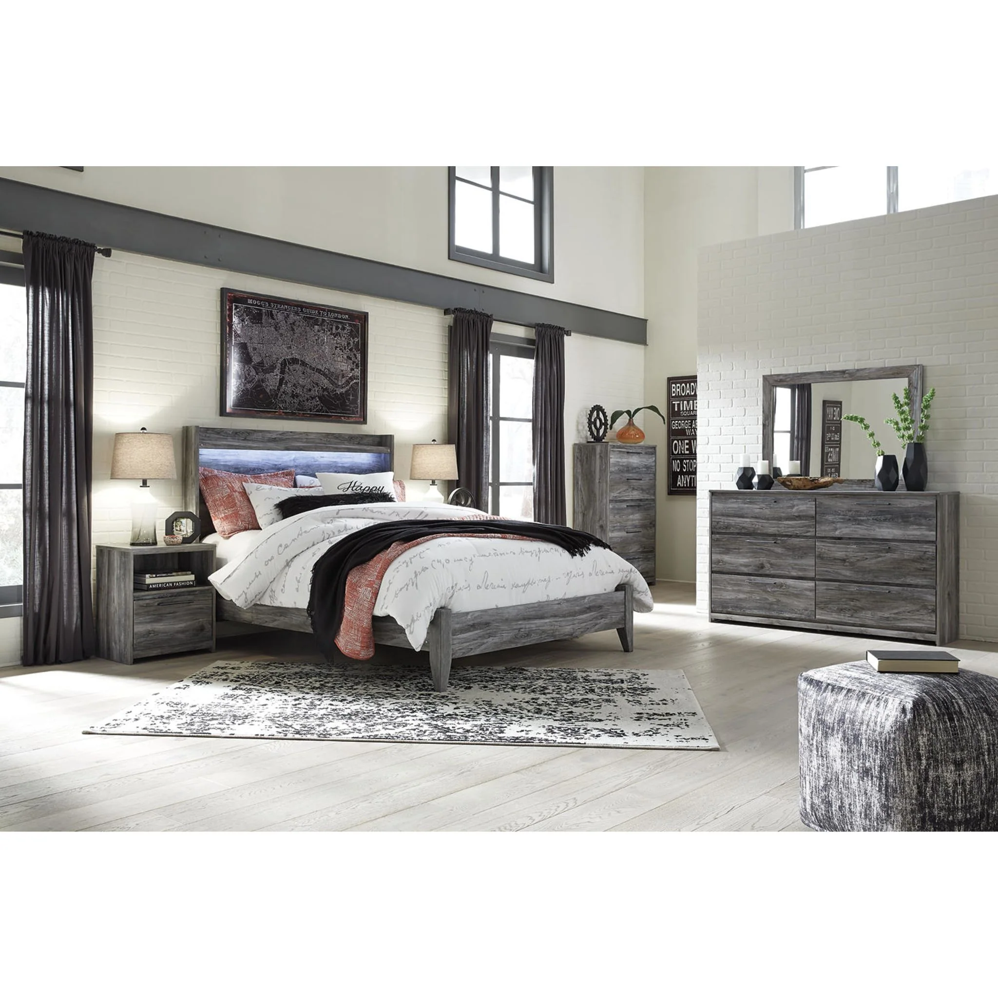 Baystorm Dresser and Mirror - Gray - Image 10