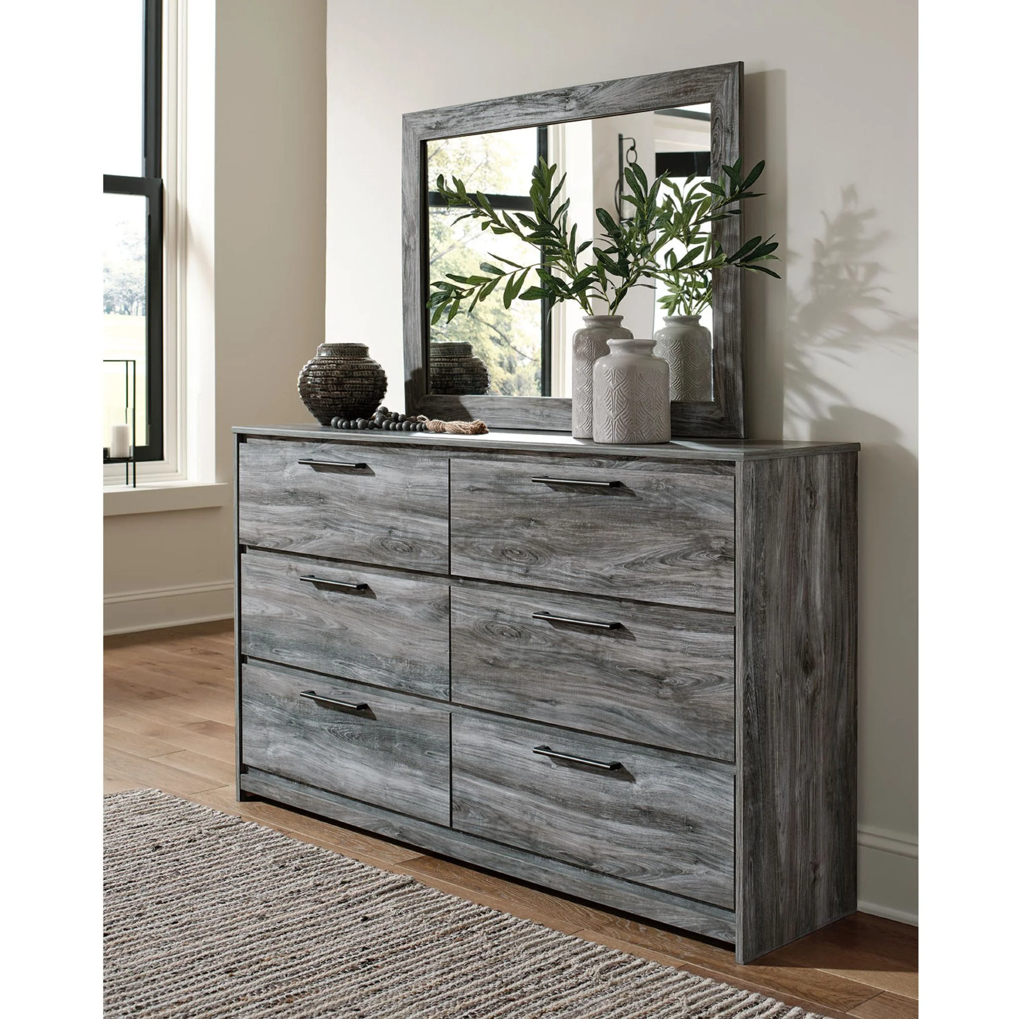 Baystorm Dresser and Mirror - Gray - Image 13