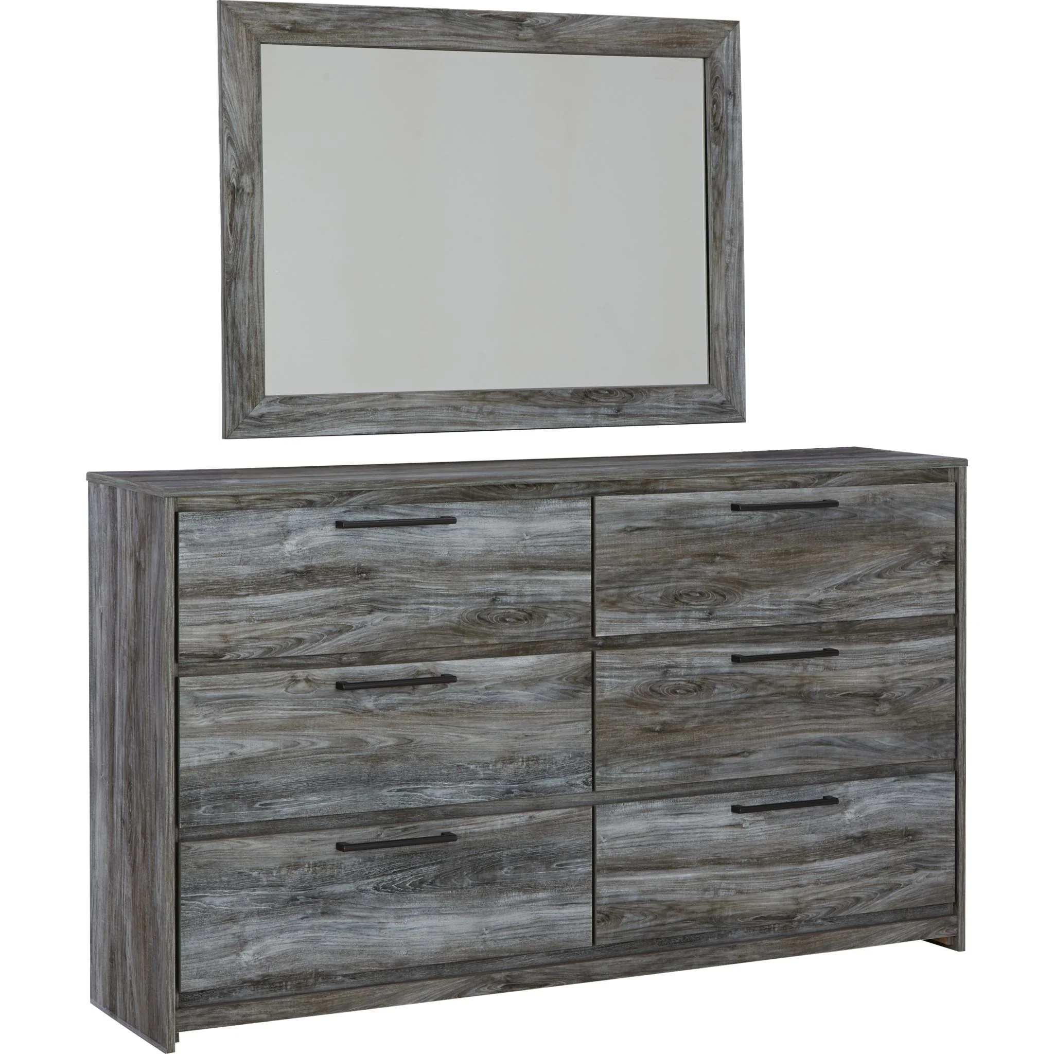 Baystorm Dresser and Mirror - Gray - Image 3