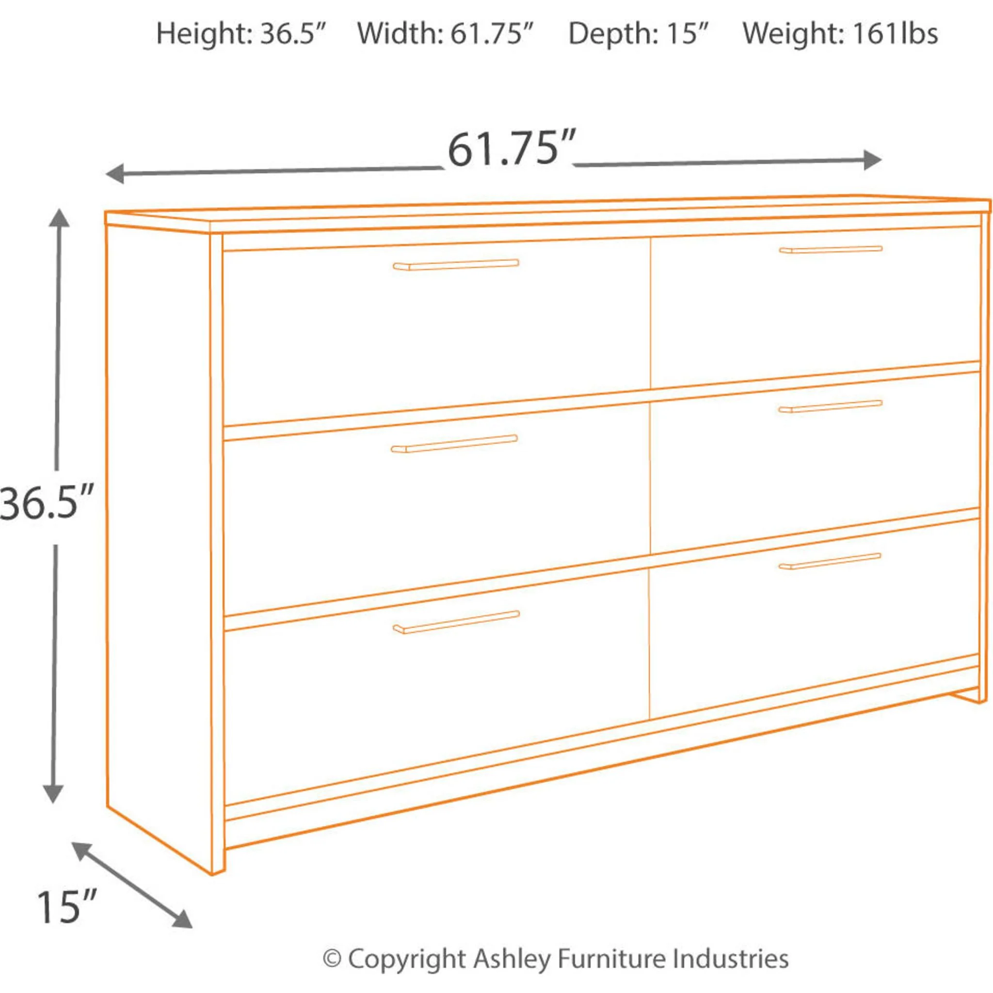 Baystorm Dresser - Gray - Image 17
