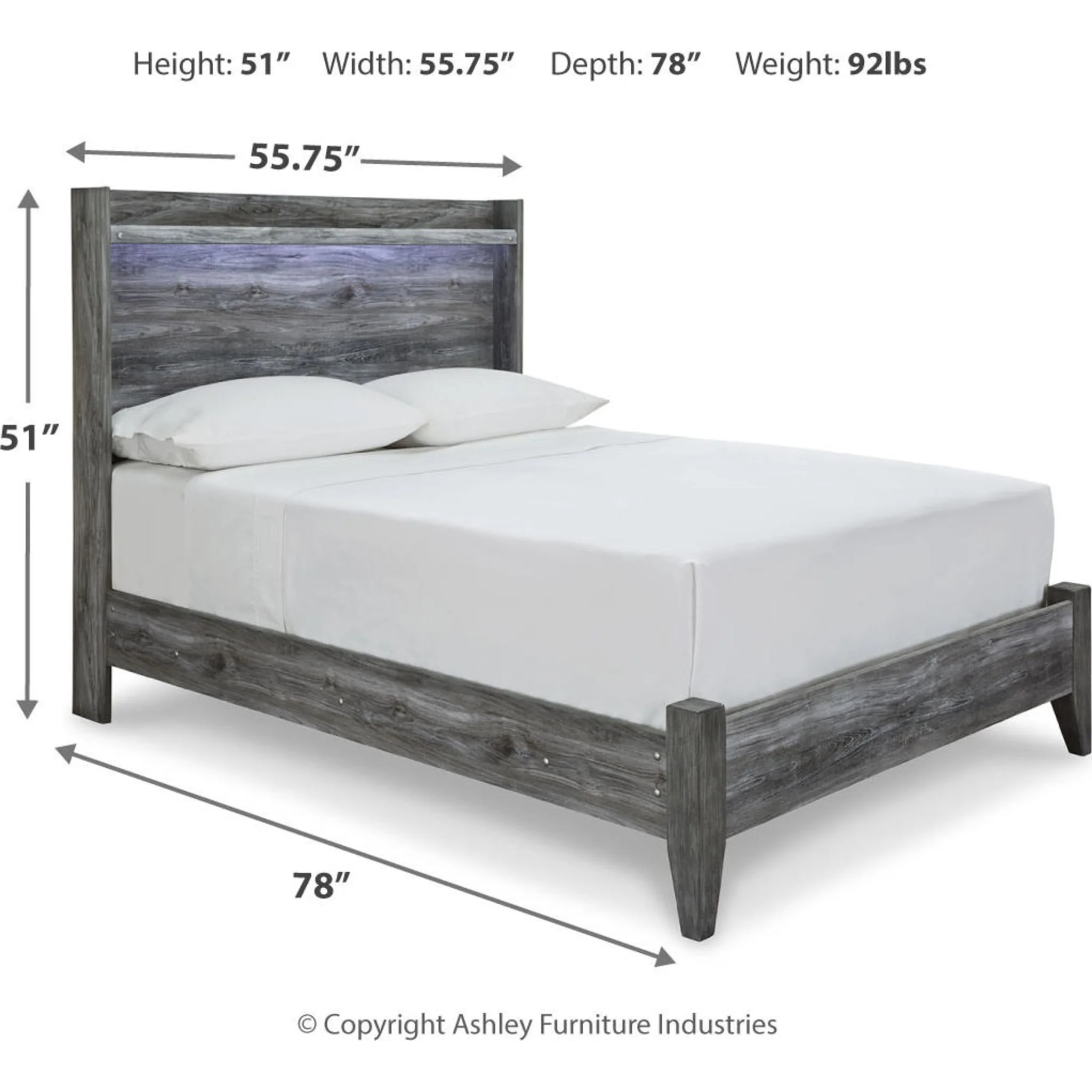 Baystorm Full Panel Bed - Gray - Image 22