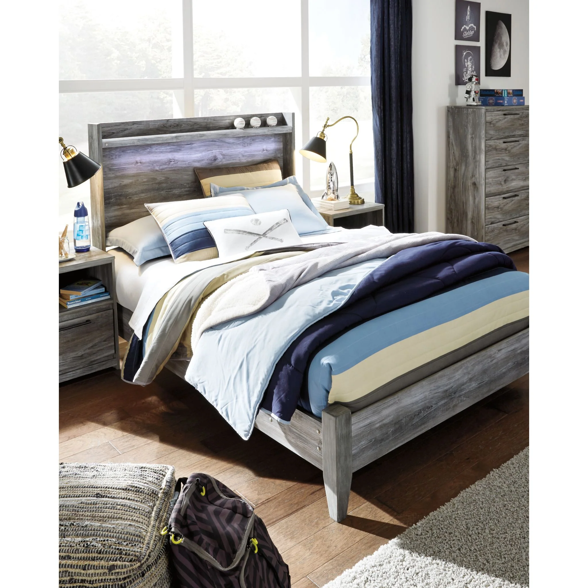 Baystorm Full Panel Bed - Gray - Image 7