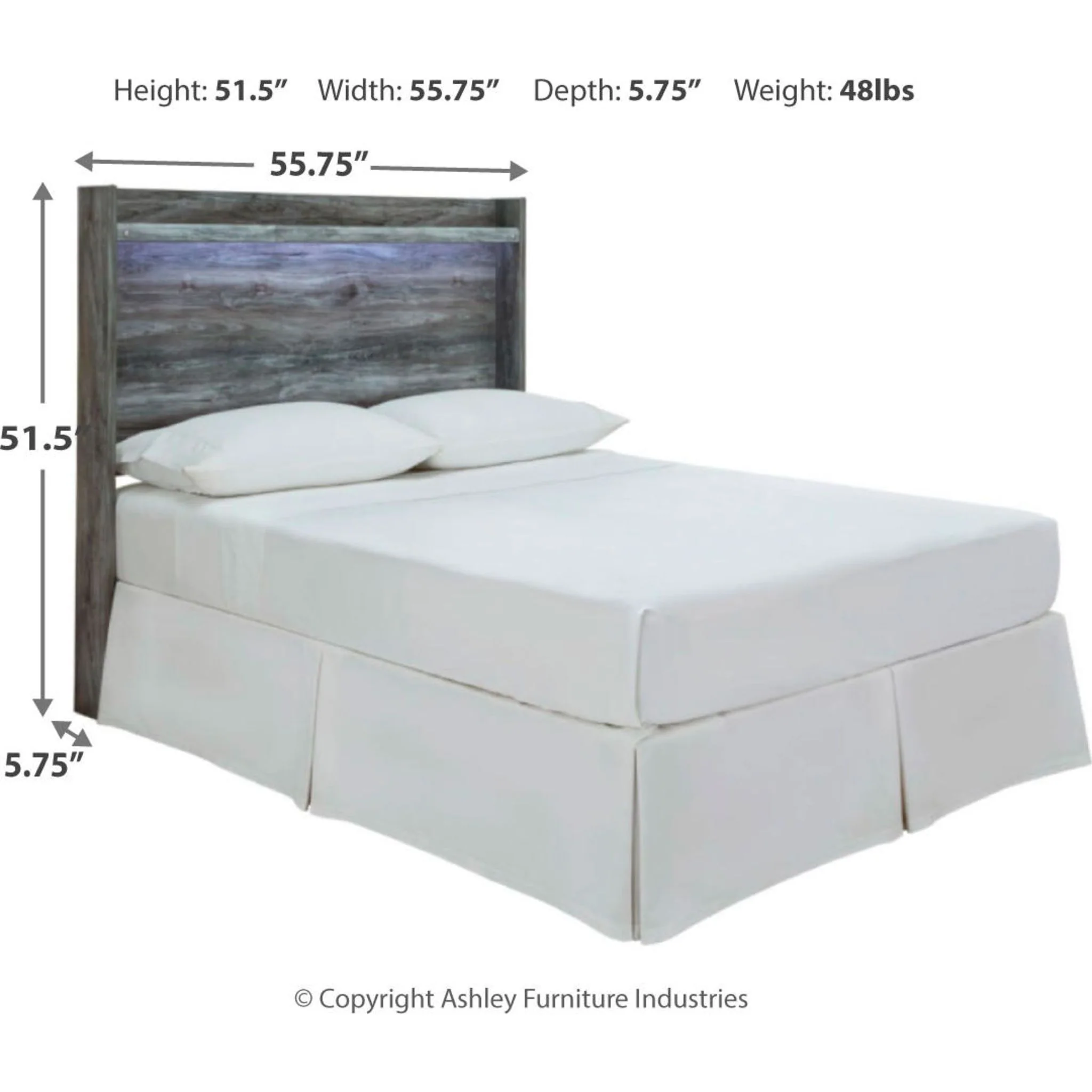 Baystorm Full Panel Headboard - Gray - Image 10