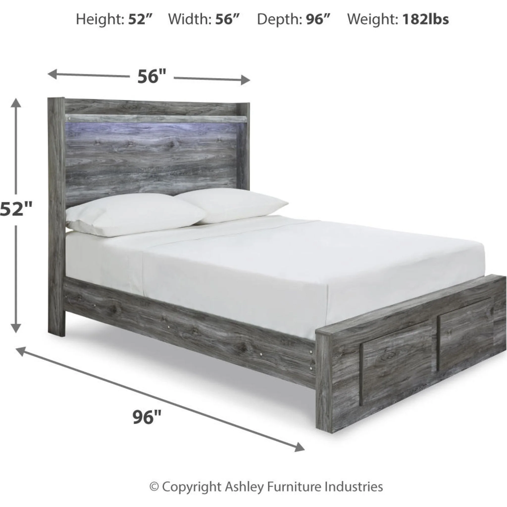 Baystorm Full Storage Bed - Gray - Image 7