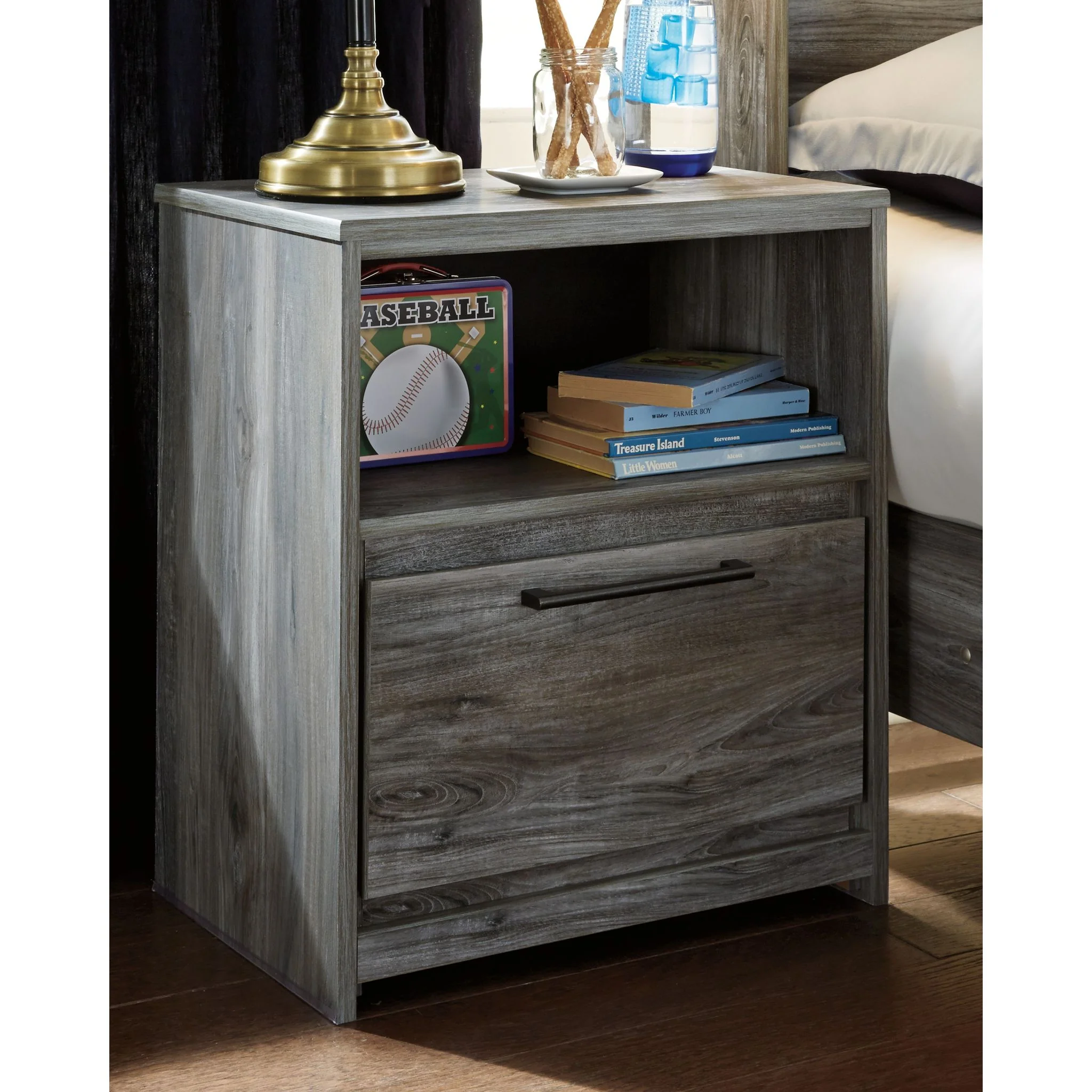 Baystorm Nightstand - Gray - Image 2