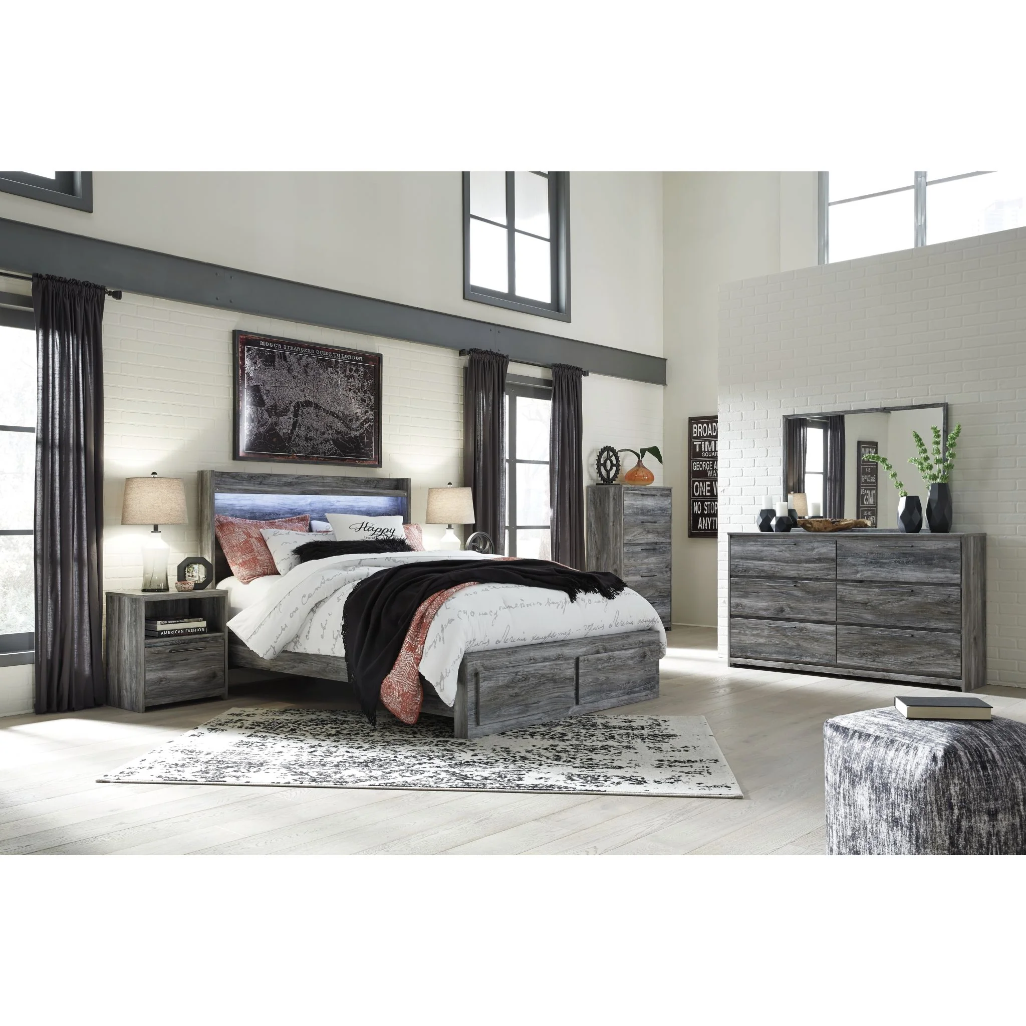 Baystorm Nightstand - Gray - Image 9