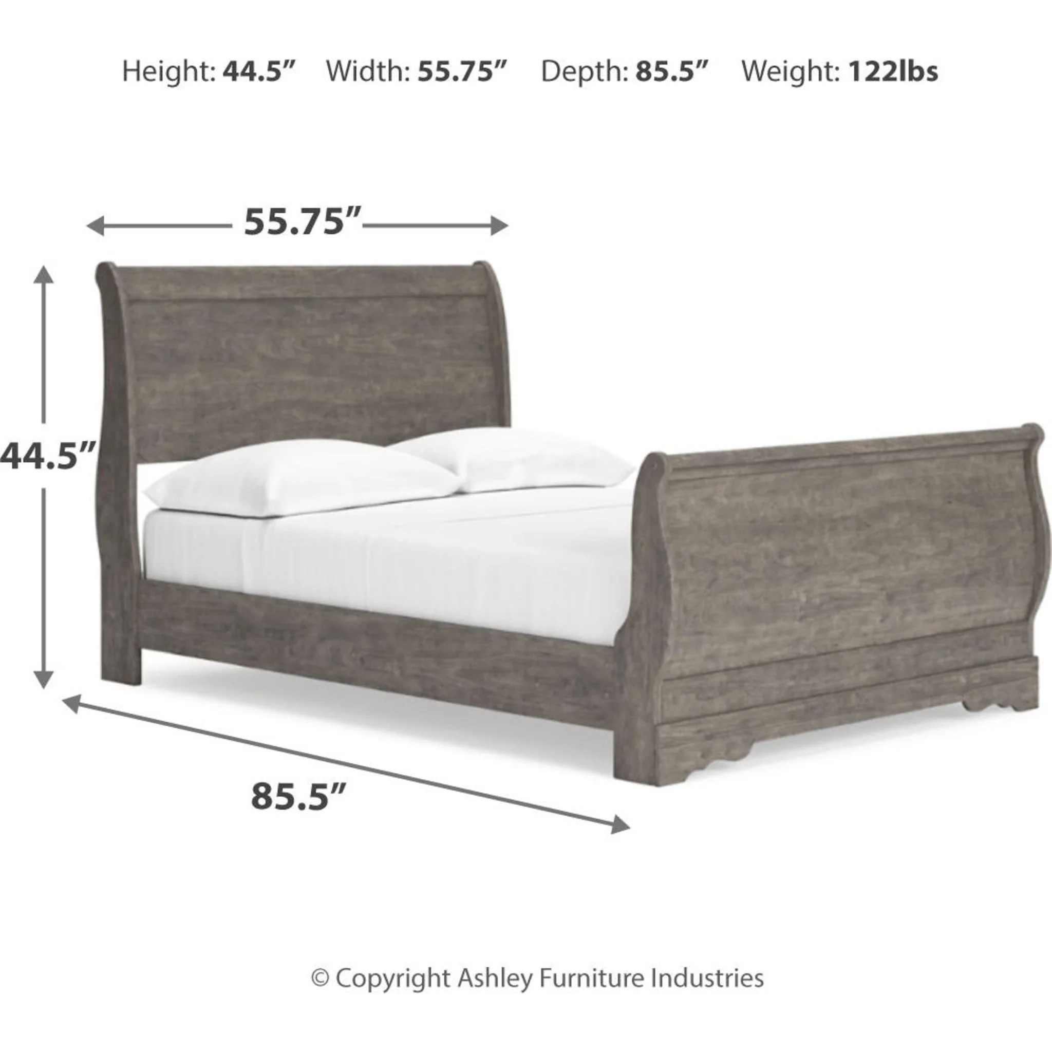 Bayzor 4 Piece Bedroom Package - Gray - Image 17