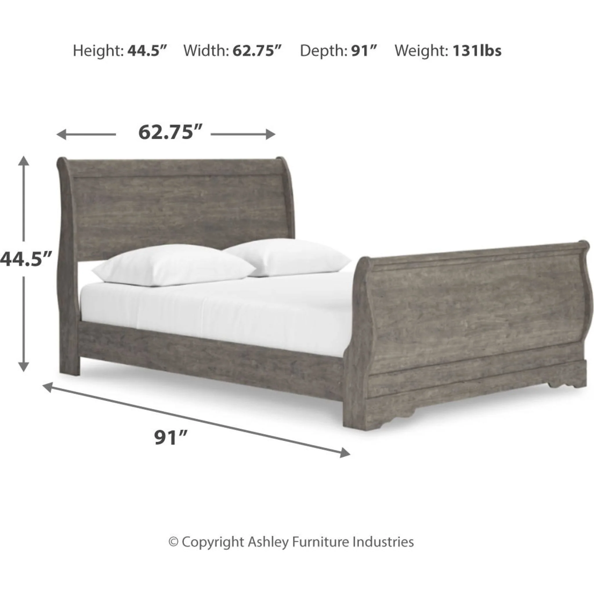 Bayzor 4 Piece Bedroom Package - Gray - Image 17