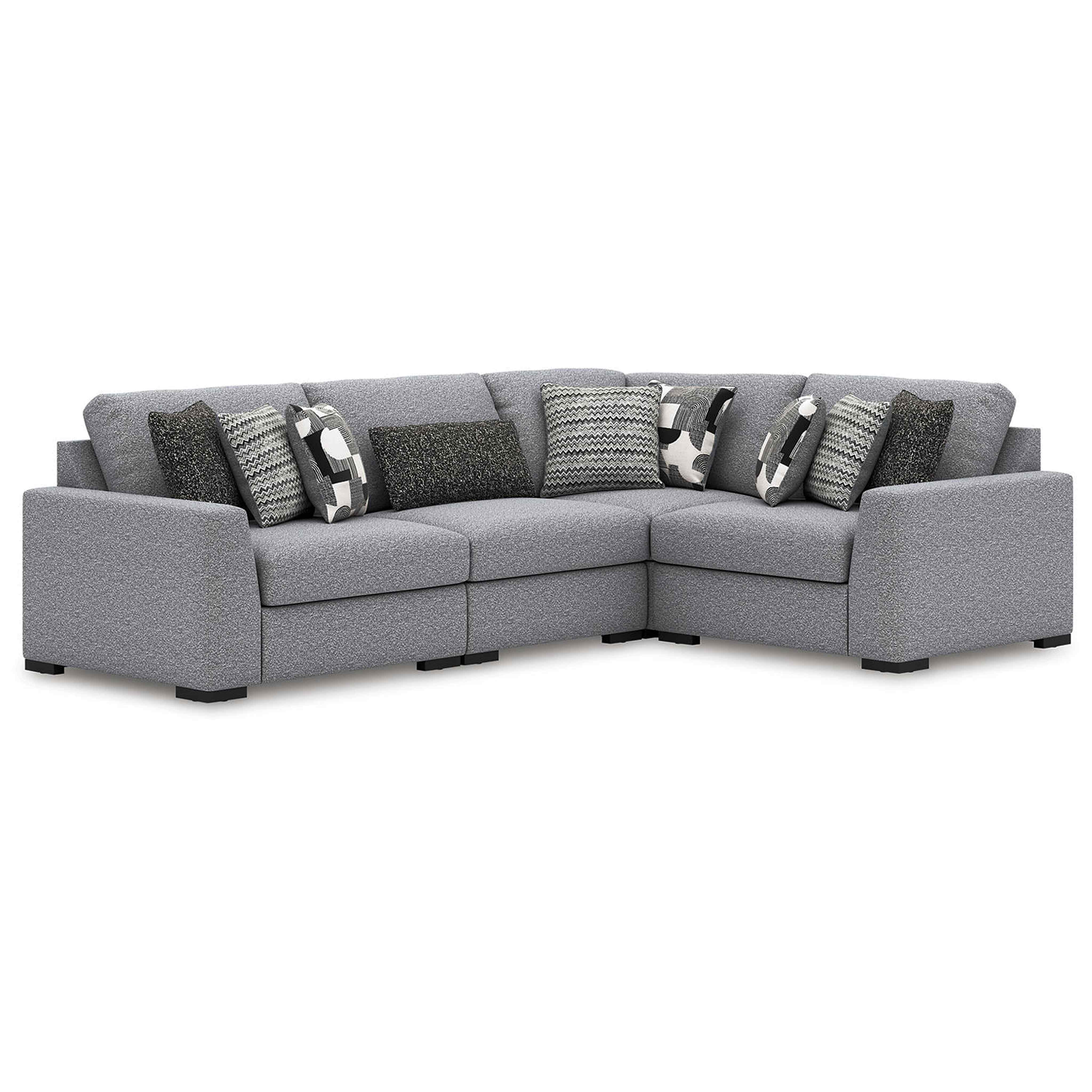 Bealton 4 Piece Sectional - Salt and Pepper - Image 3