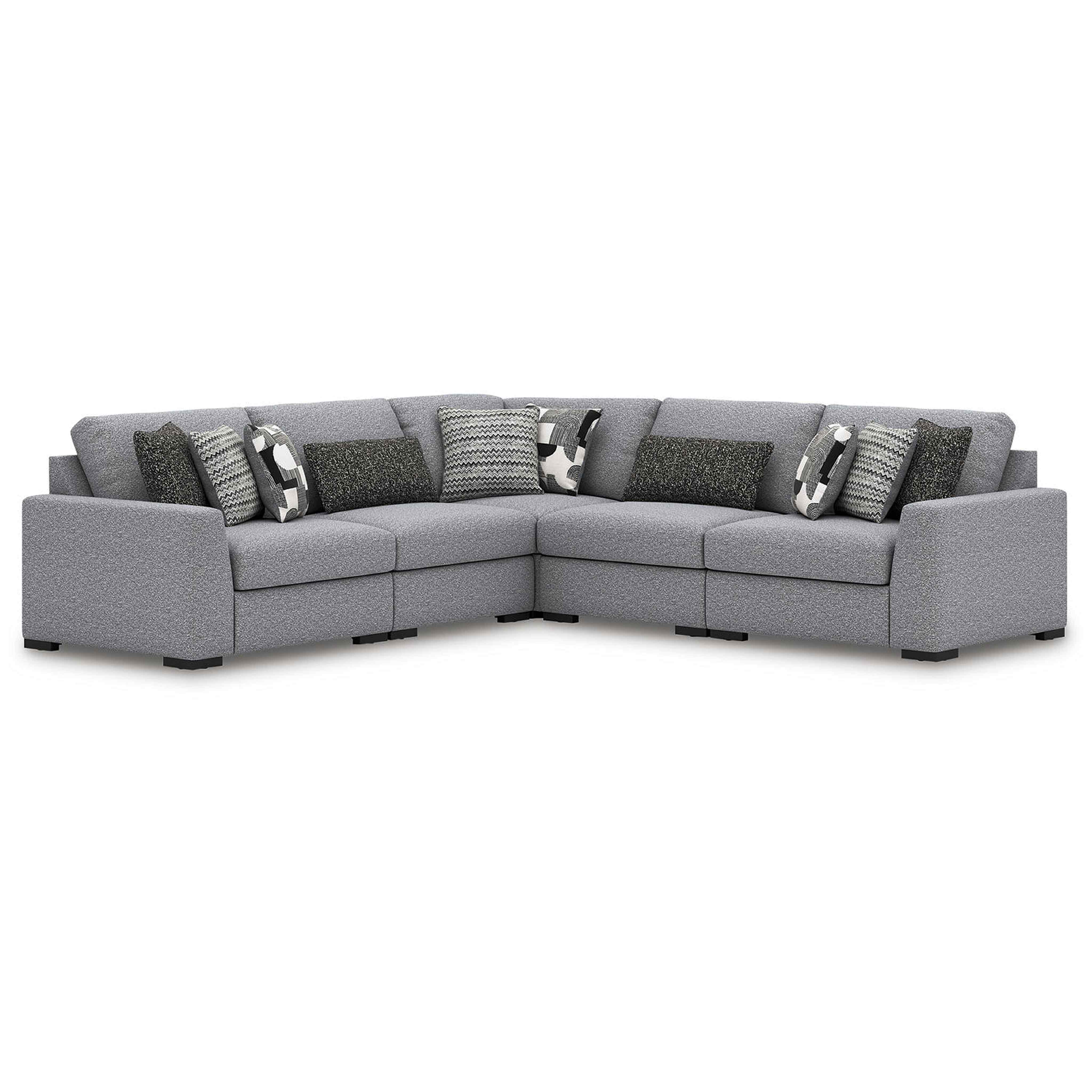 Bealton 5 Piece Sectional - Salt and Pepper - Image 3