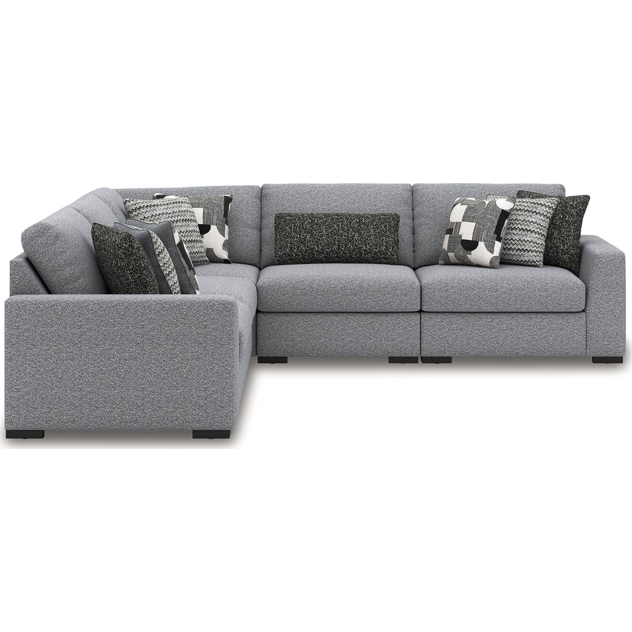 Bealton 5 Piece Sectional - Salt and Pepper - Image 4