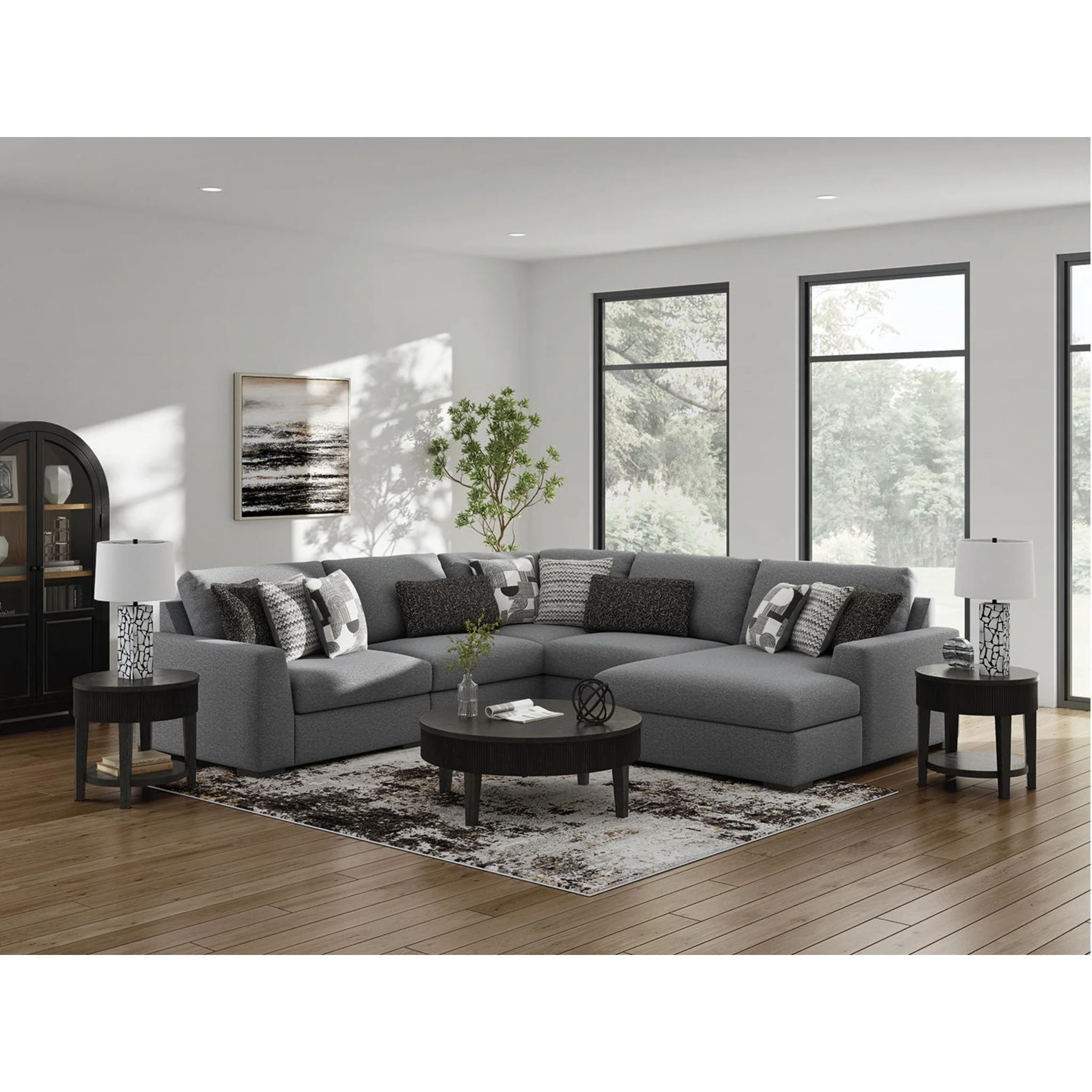 Bealton 5 Piece Sectional with Chaise - Image 2