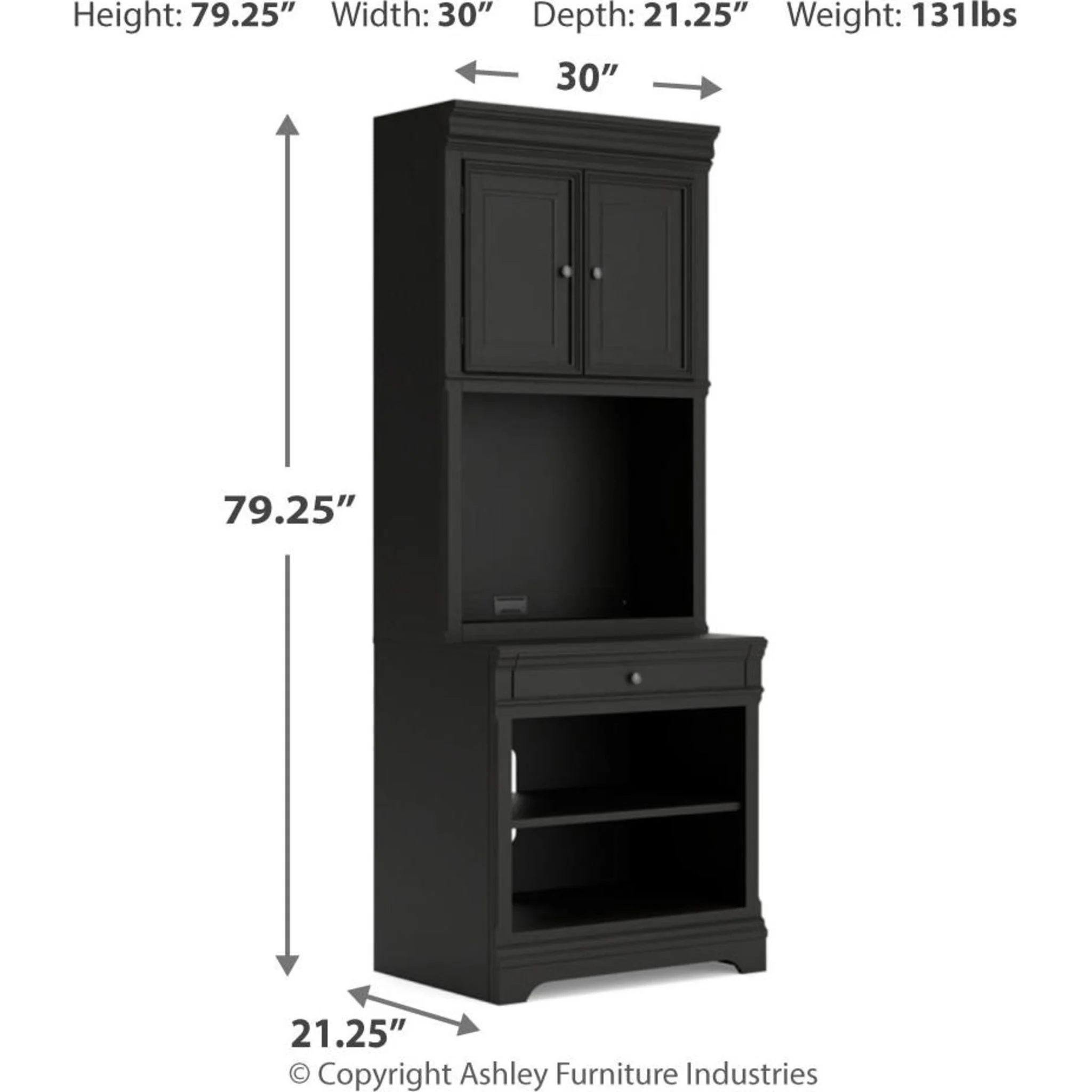 Beckincreek Bookcase - Black - Image 5