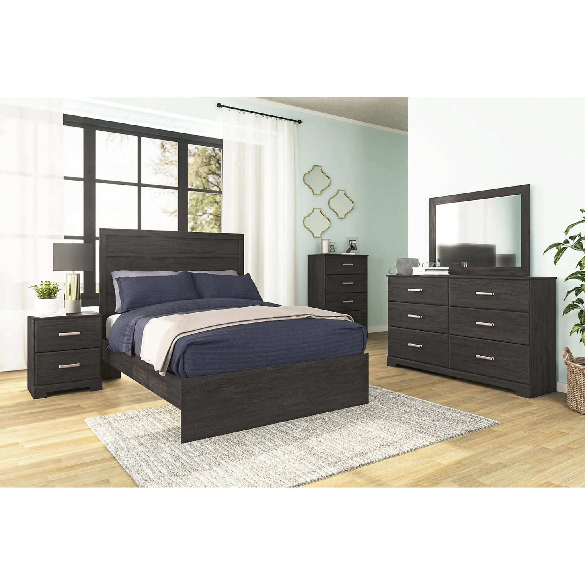 Belachime Dresser and Mirror - Black - Image 19