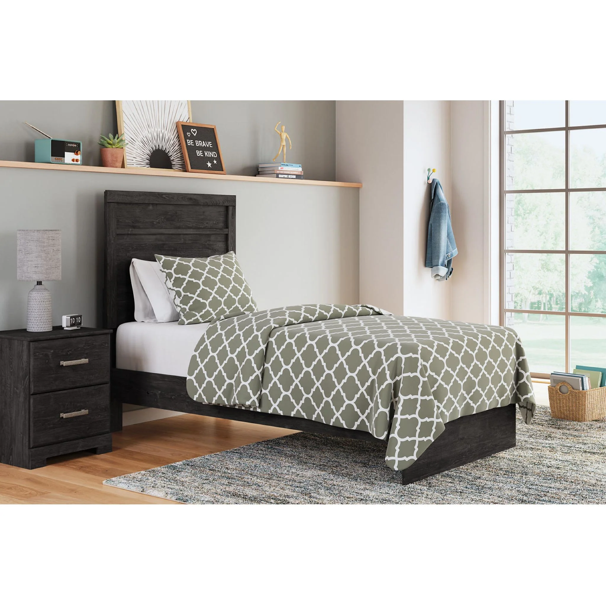 Belachime 6 Piece Panel Bedroom - Black - Image 5