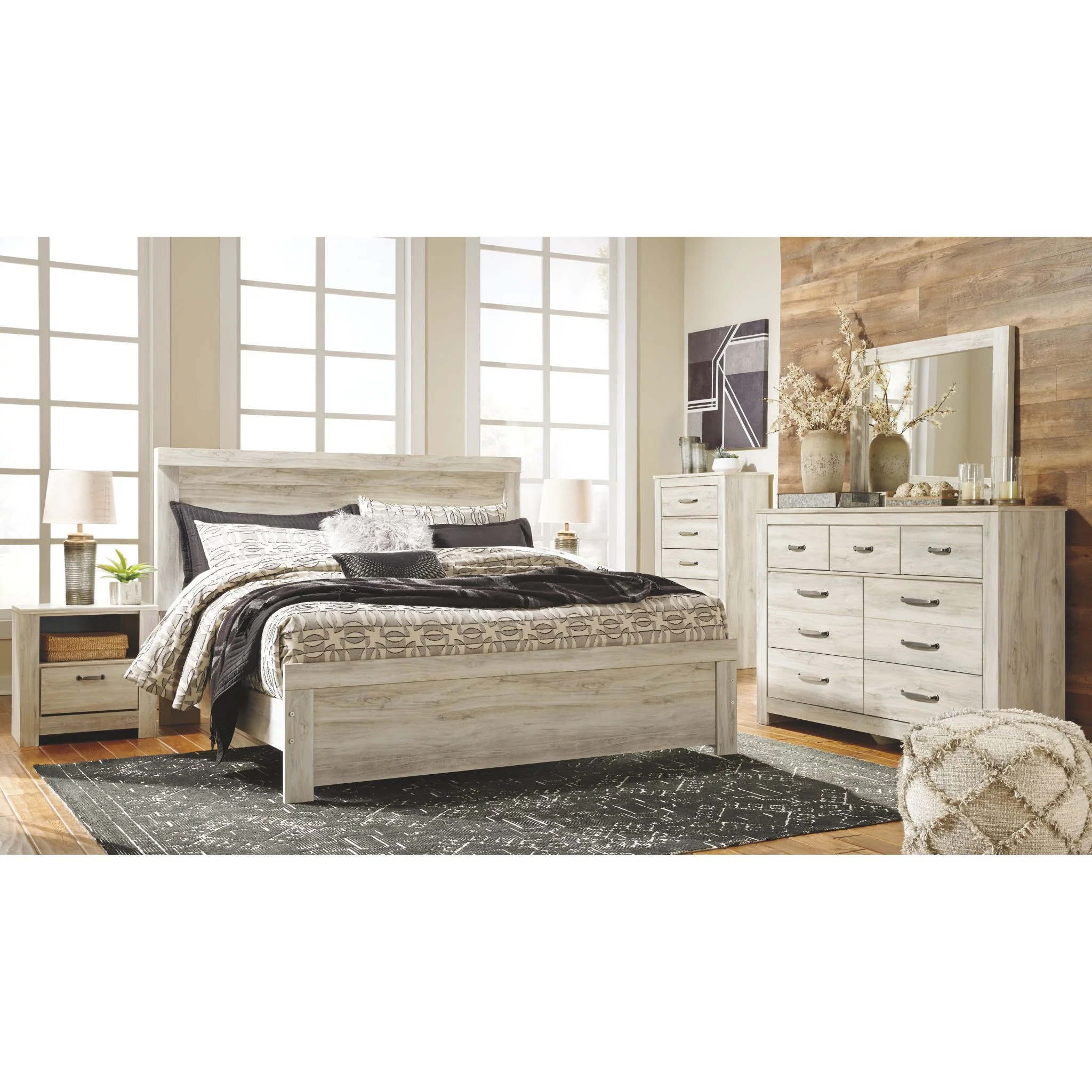 Bellaby Panel Bed - Whitewash - Image 10