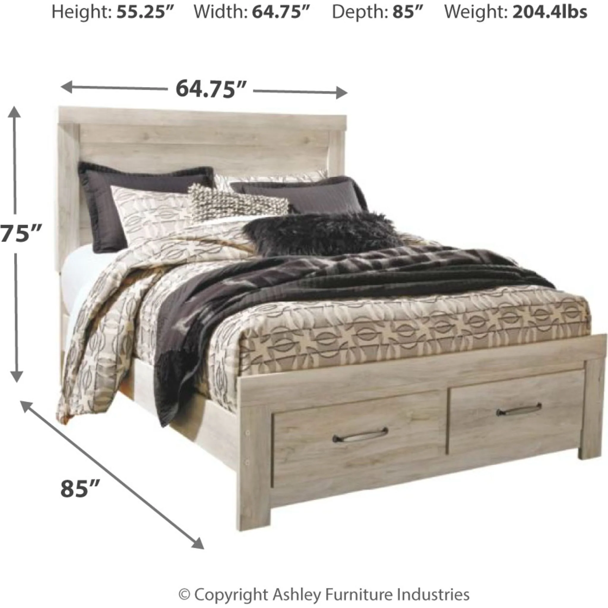 Bellaby Storage Bed - Whitewash - Image 4