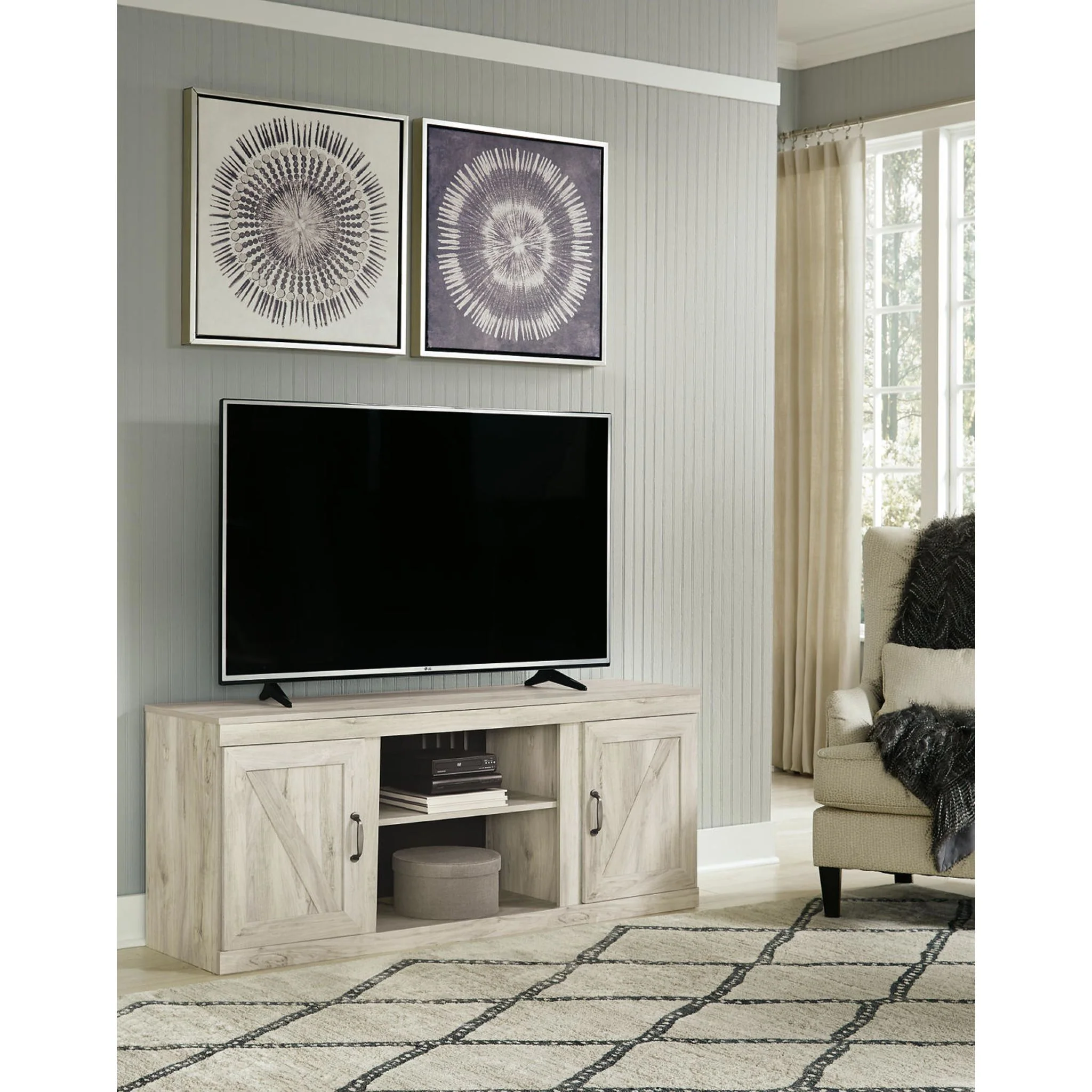Bellaby 4 Piece Entertainment Unit - Whitewash - Image 17