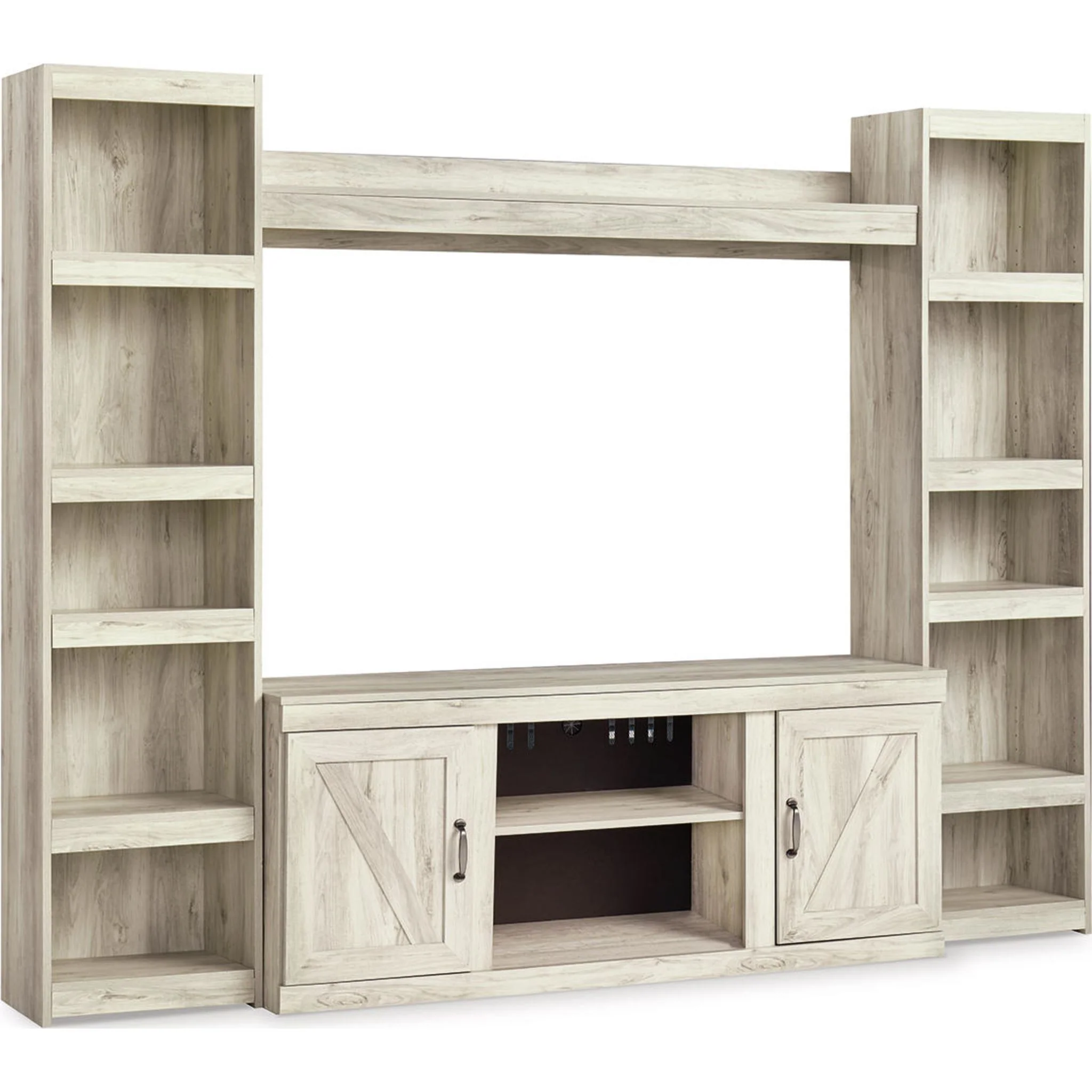 Bellaby 4 Piece Entertainment Unit - Whitewash - Image 2