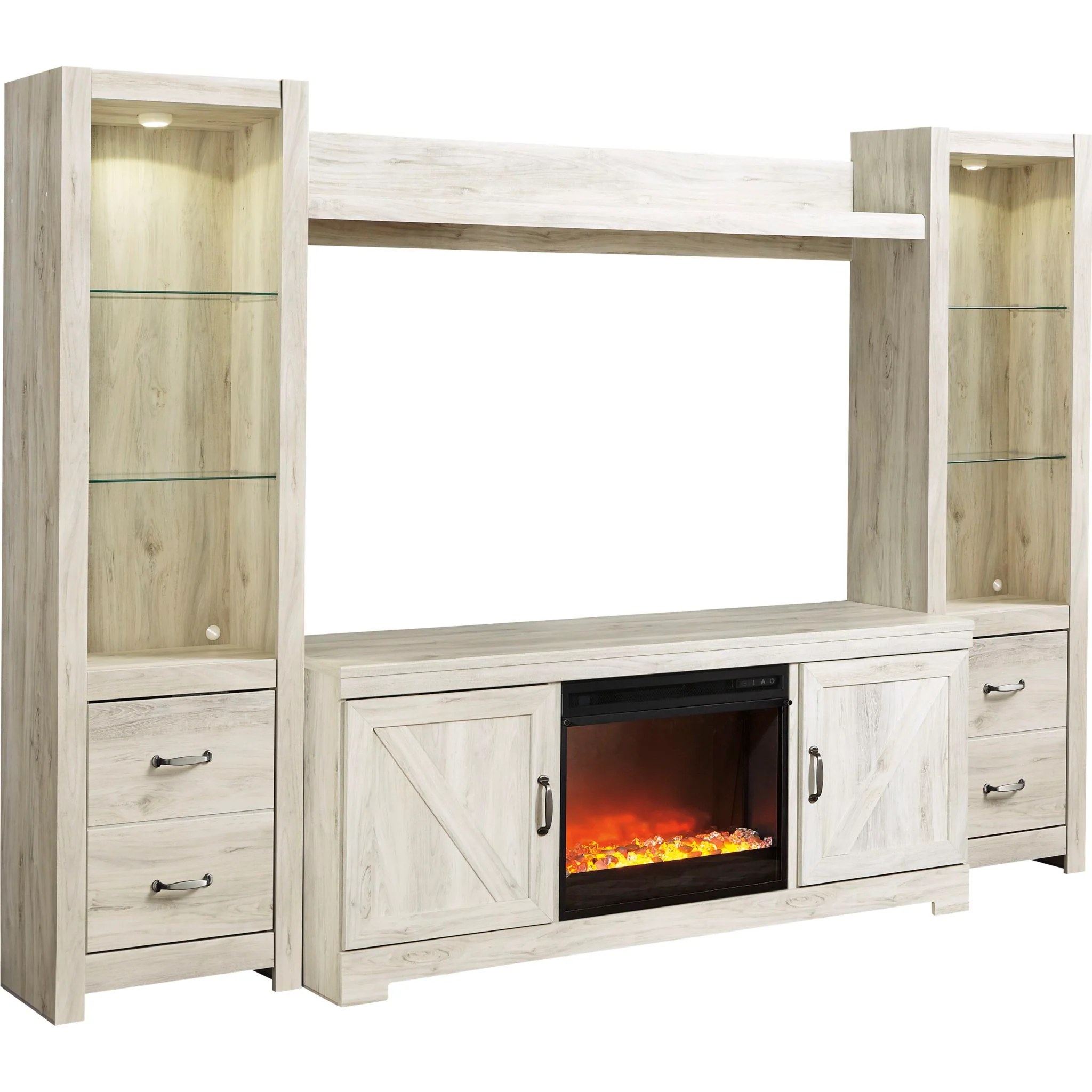 Bellaby 5 Piece Entertainment Unit - Whitewash - Image 22