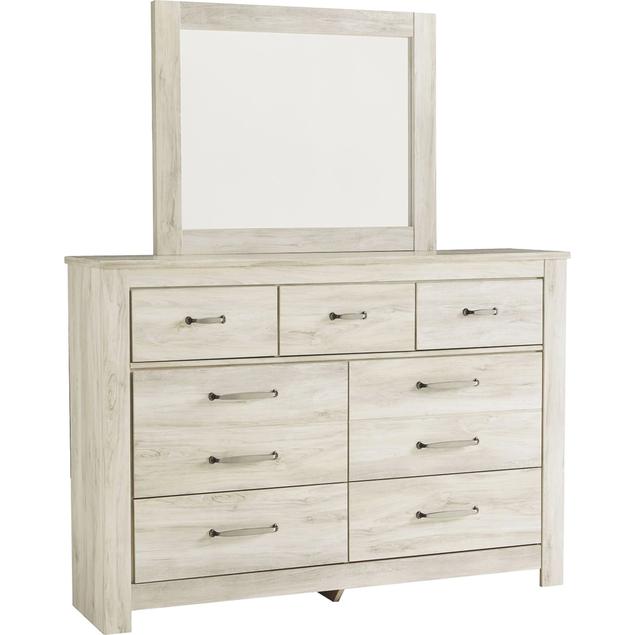 Bellaby 5 Piece Queen Panel Bedroom - White Wash - Image 4