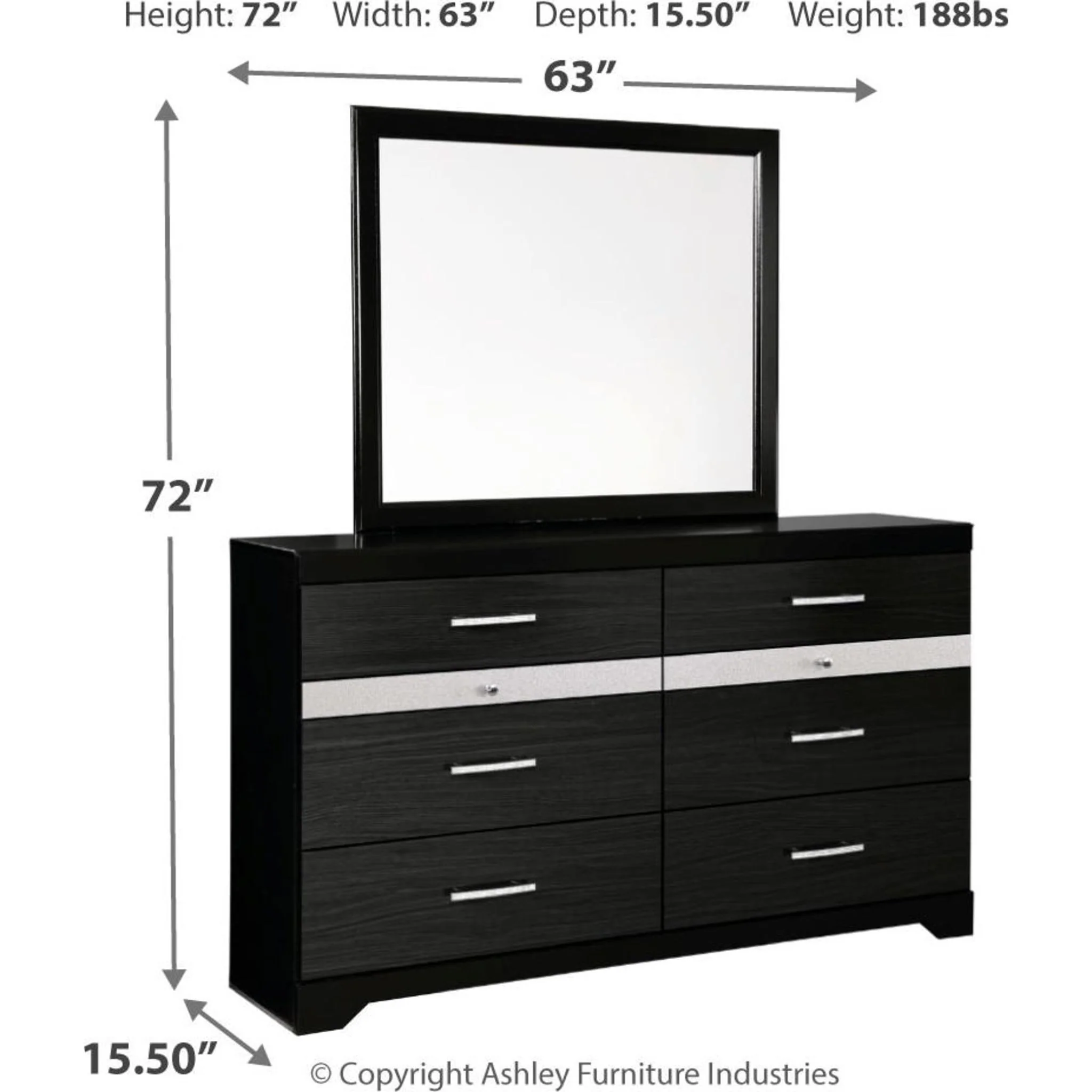 Bellaby 6 Piece Queen Storage Bedroom - Whitewash - Image 10