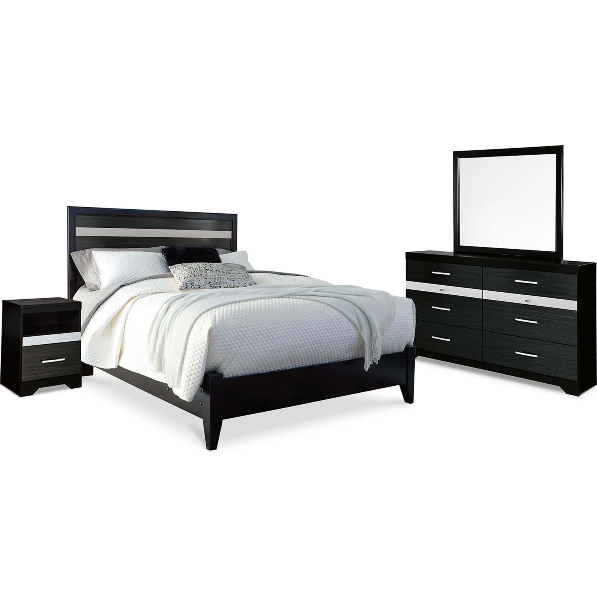 Bellaby 6 Piece Queen Storage Bedroom - Whitewash - Image 9