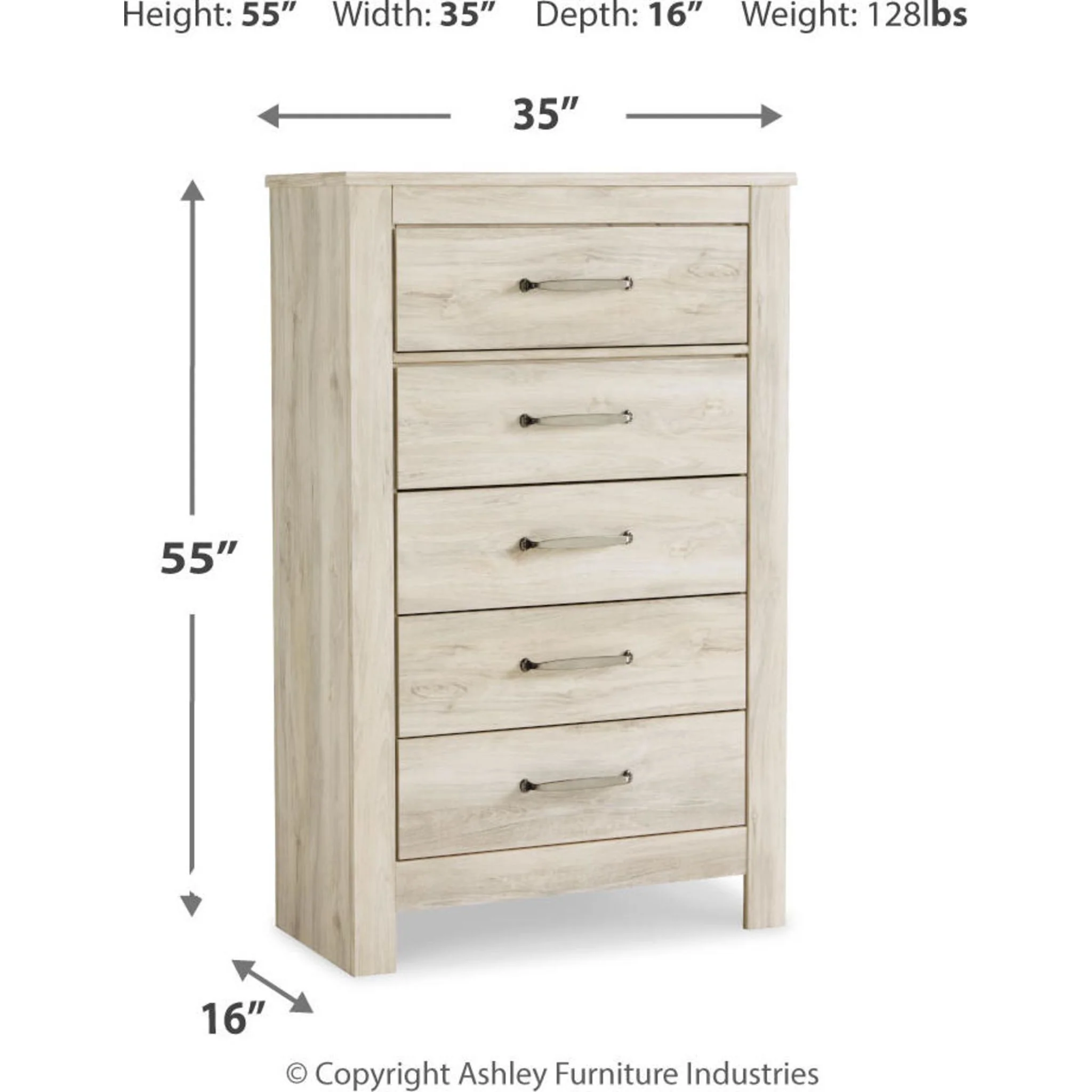 Bellaby Chest - Whitewash - Image 17