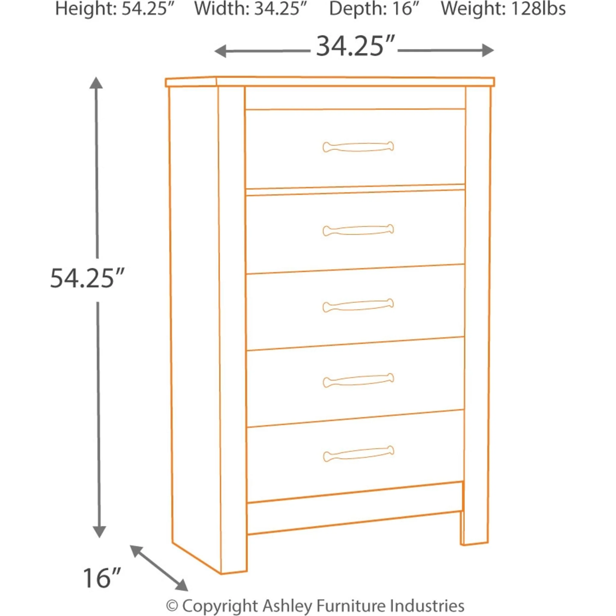 Bellaby Chest - Whitewash - Image 4