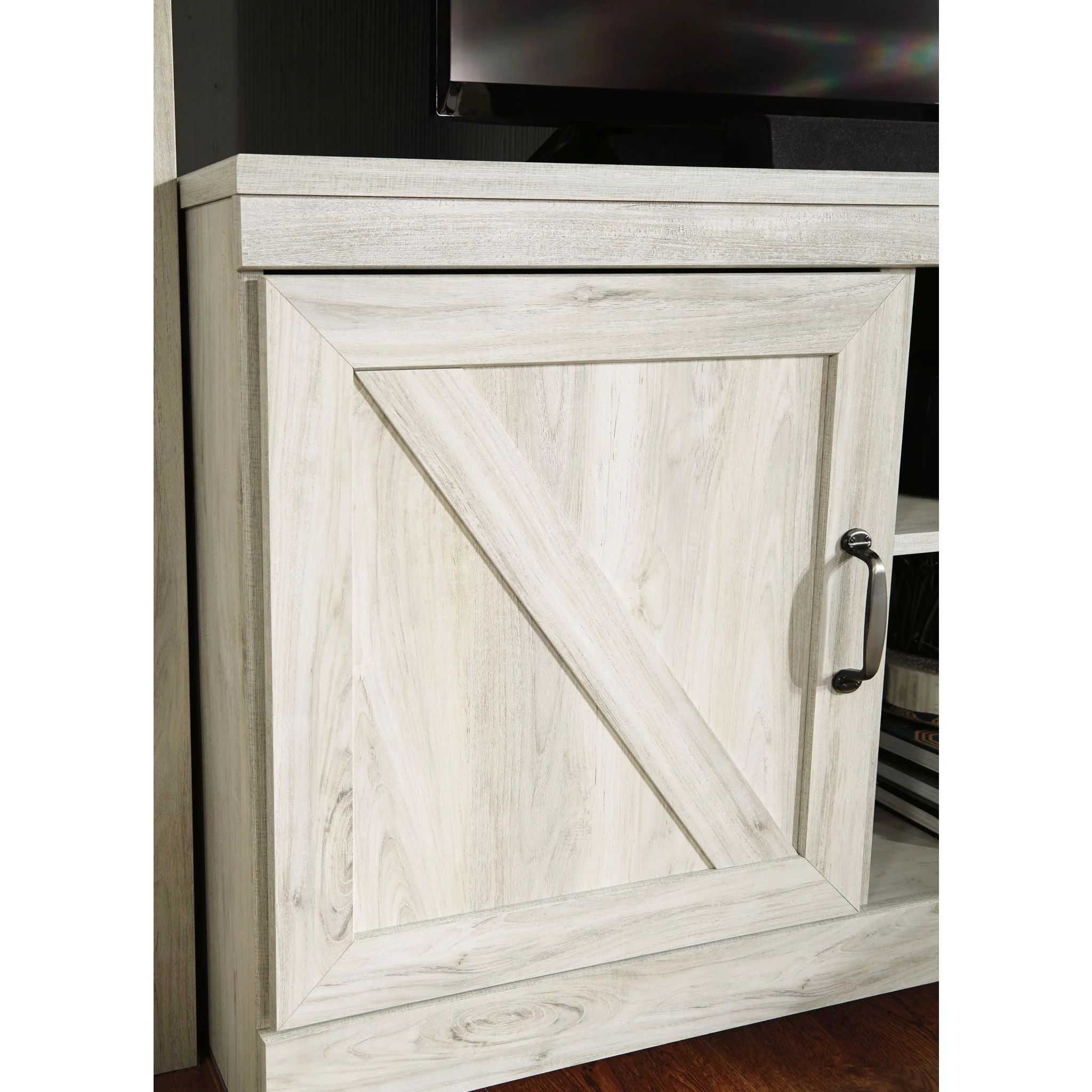 Bellaby Entertainment Unit with Fireplace - White Wash - Image 15