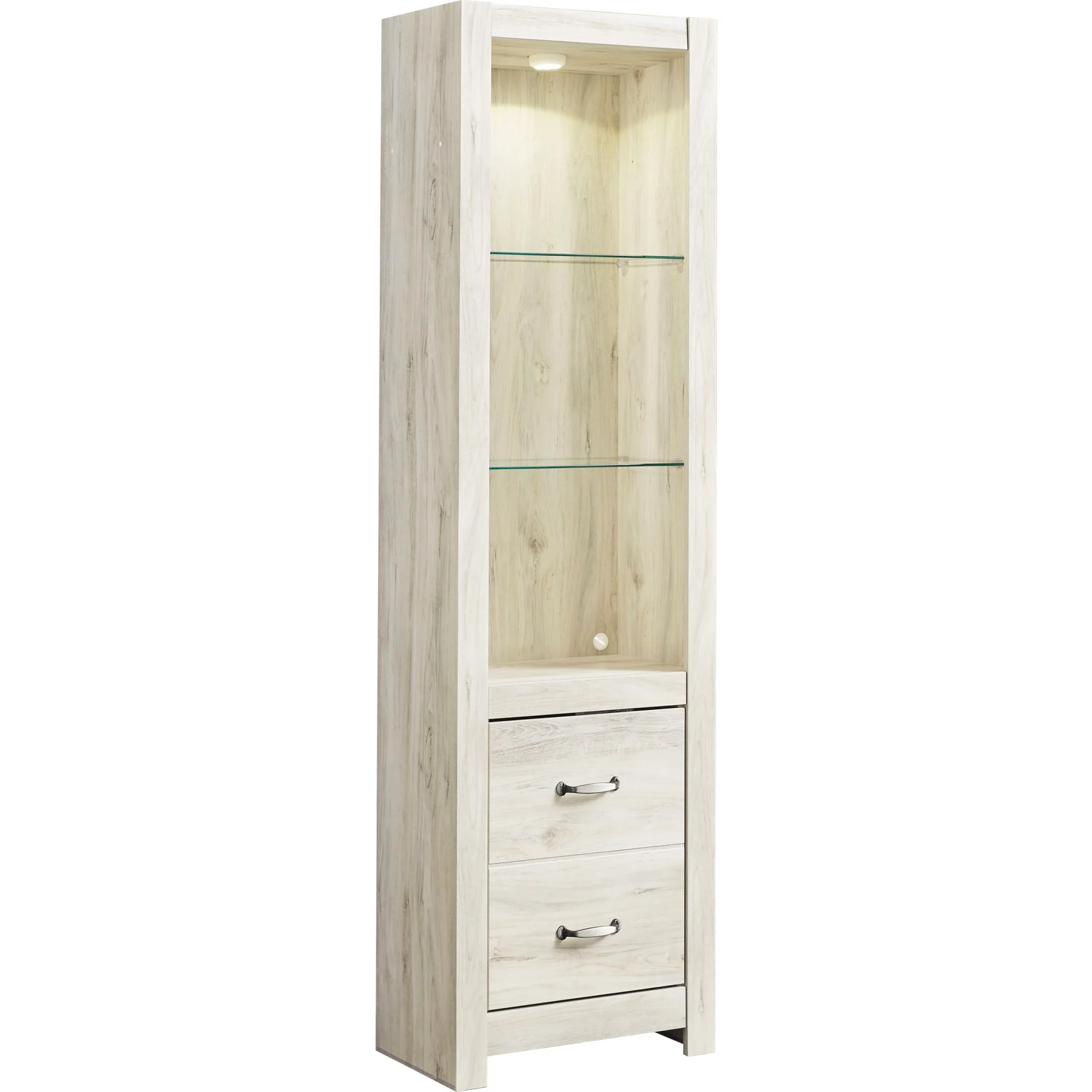Bellaby Entertainment Unit with Fireplace - White Wash - Image 6