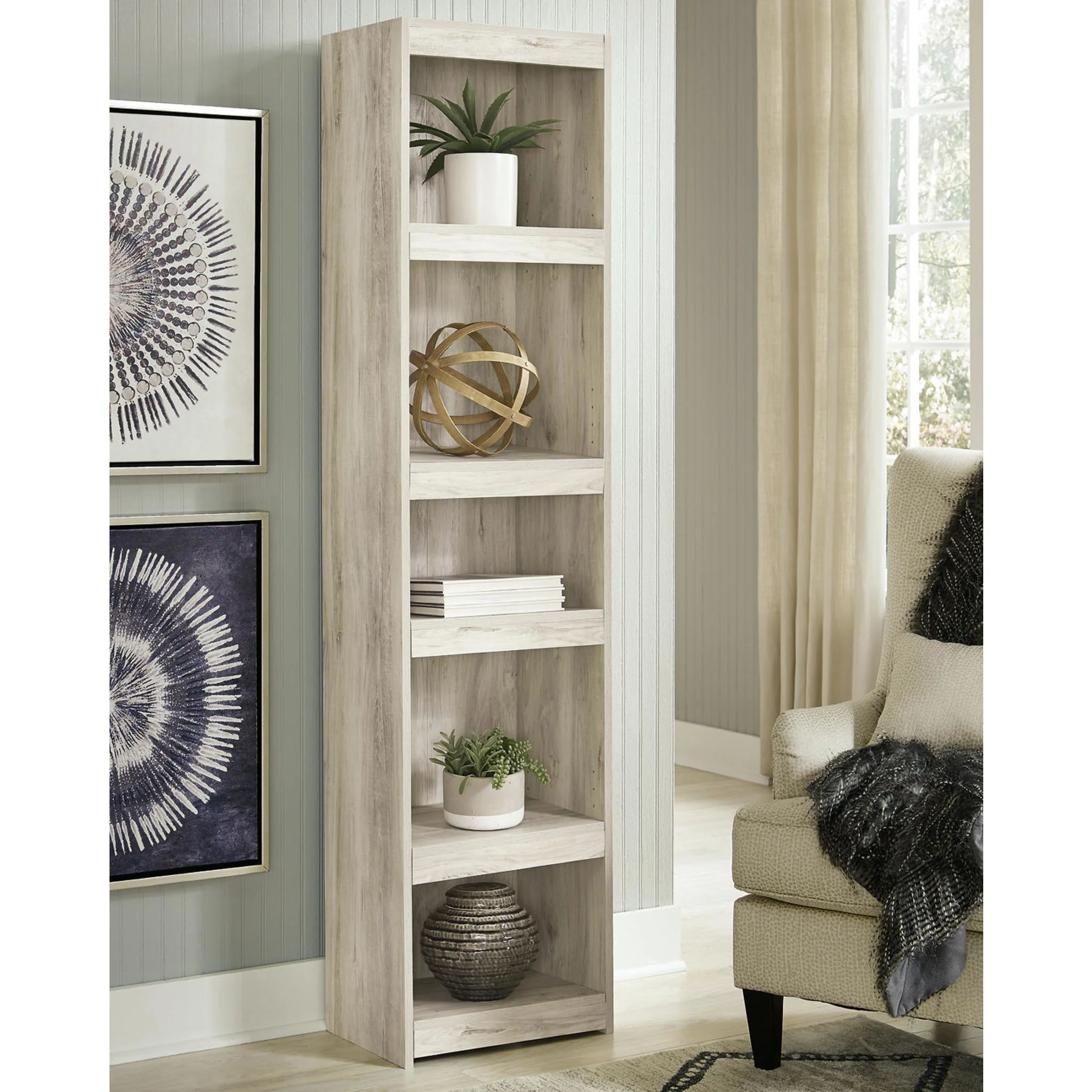 Bellaby Entertainment Unit with Fireplace - Whitewash - Image 3