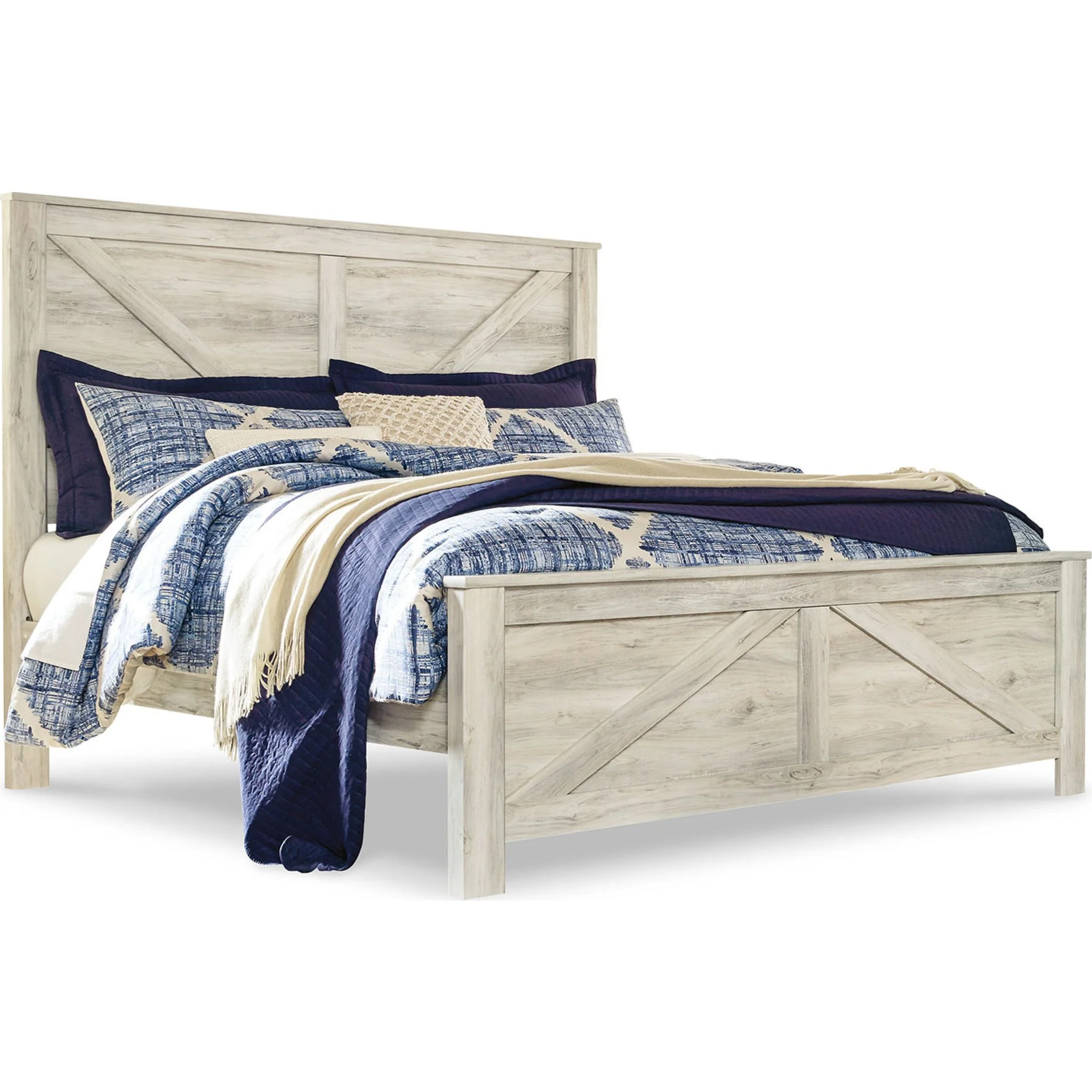 Bellaby King Panel Bed - White Wash - Image 17