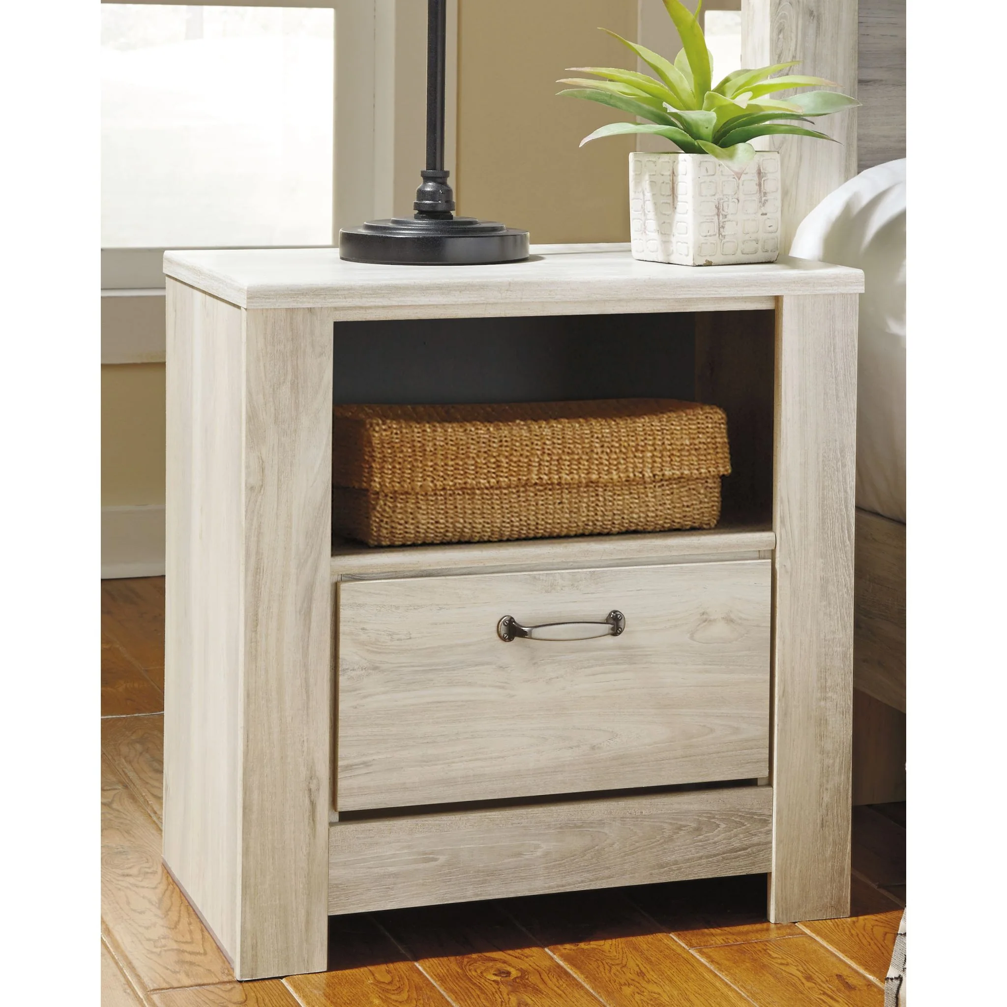Bellaby Nightstand - Whitewash - Image 2