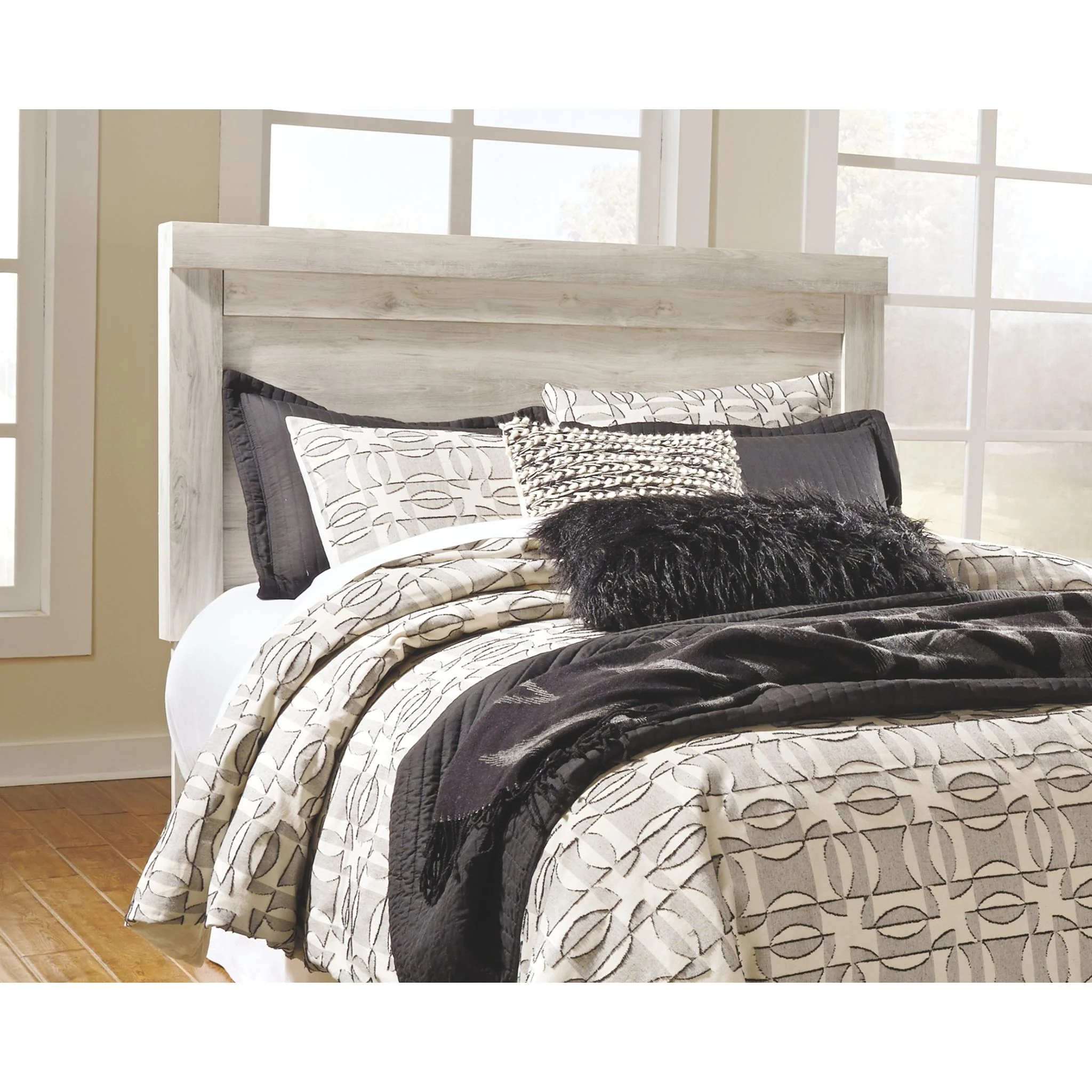 Bellaby Panel Headboard - Whitewash - Image 2