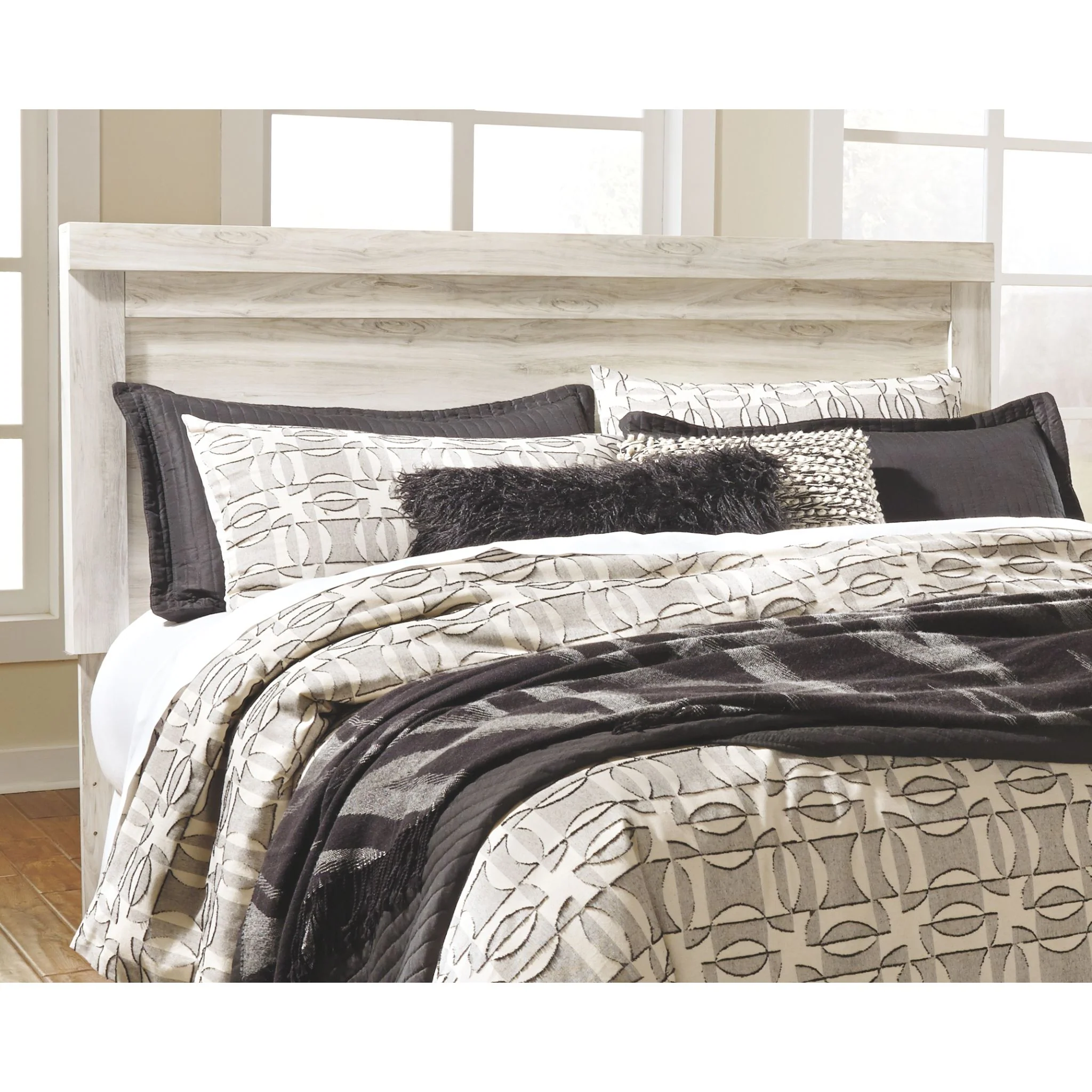 Bellaby Panel Headboard - Whitewash - Image 21